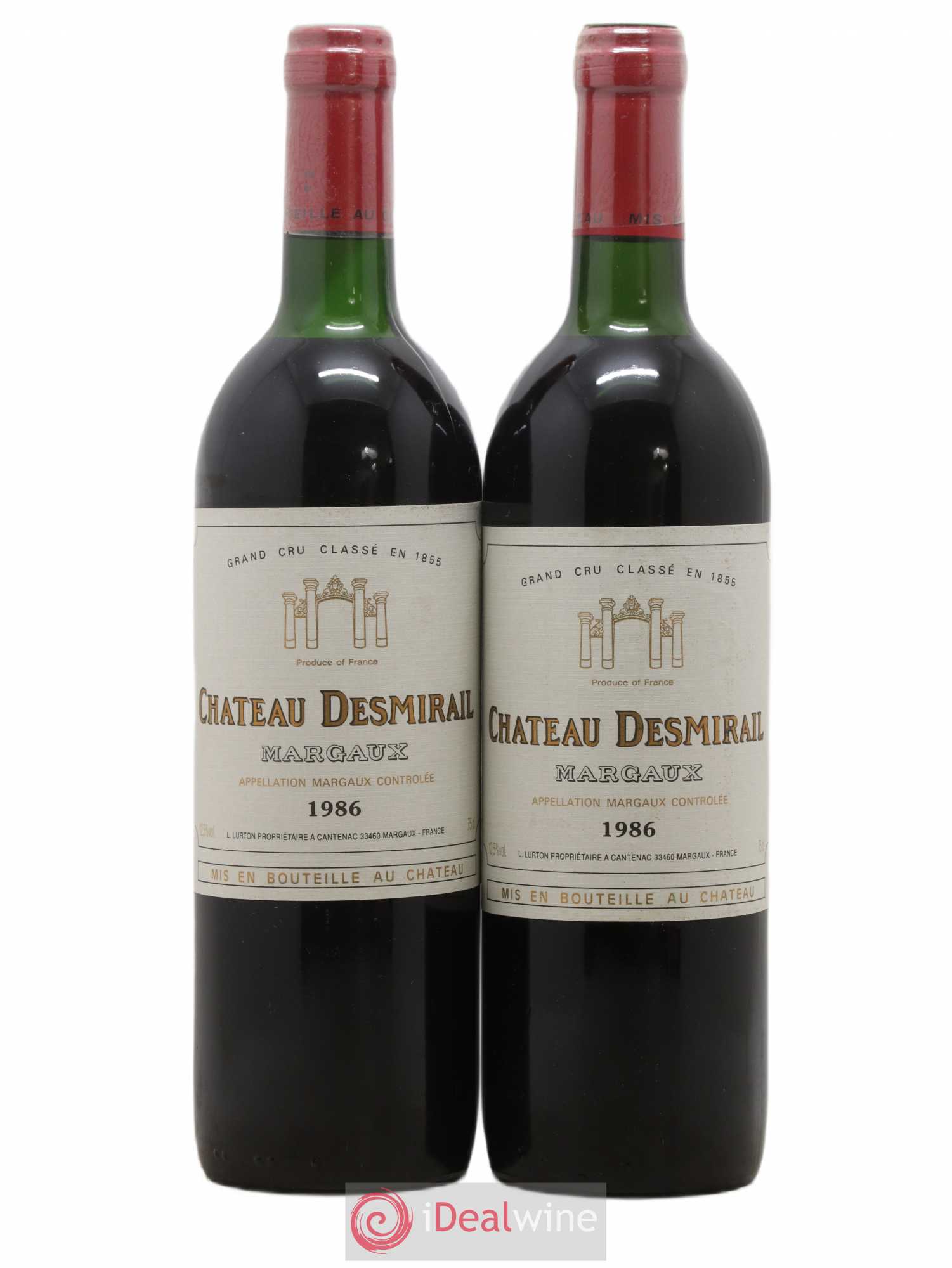 Château Desmirail 3ème Grand Cru Classé 1986 - Lot de 2 bouteilles - 0