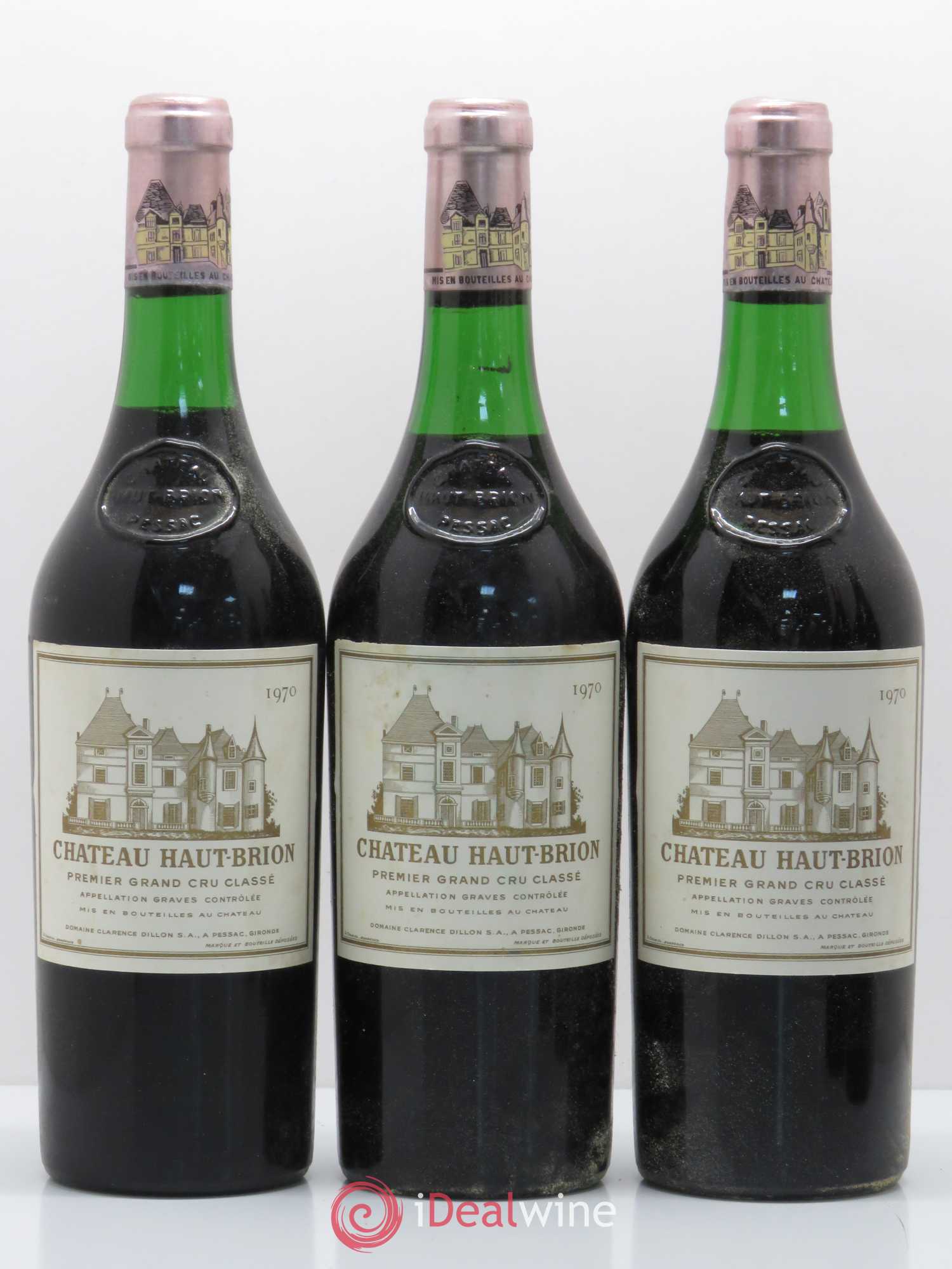 Château Haut Brion 1er Grand Cru Classé 1970 - Lot de 5 bouteilles - 1