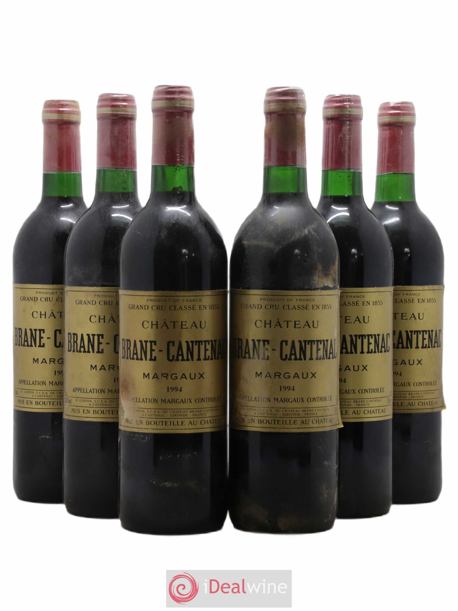 Château Brane Cantenac 2ème Grand Cru Classé 1994 - Lot de 6 bouteilles - 0
