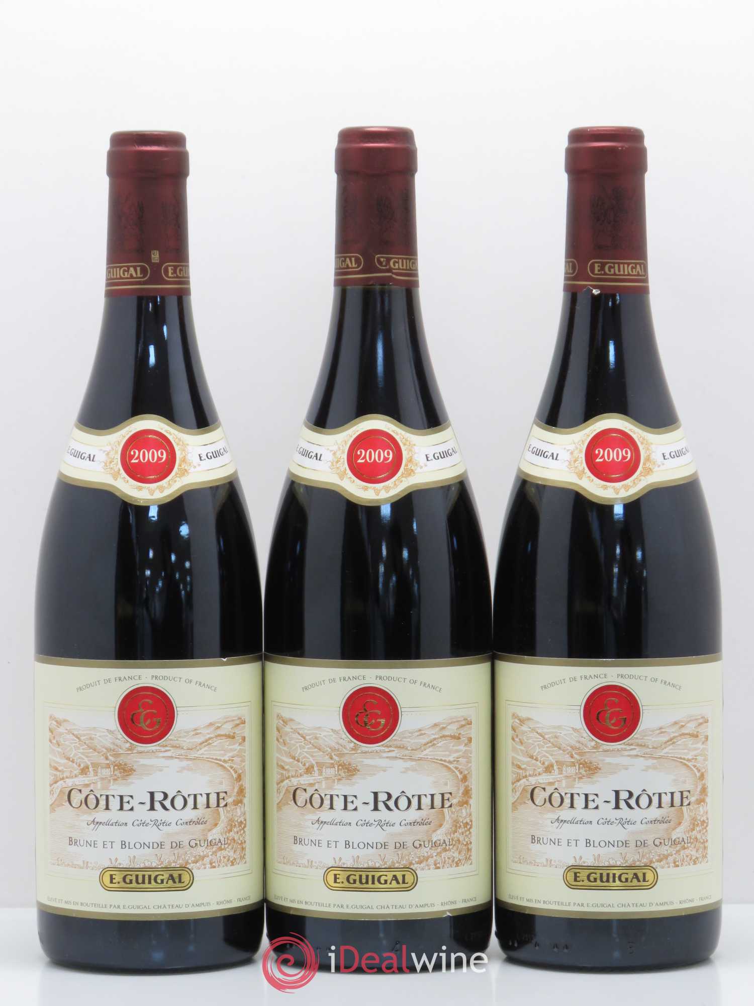 Côte-Rôtie Côtes Brune et Blonde Guigal 2009 - Lot de 3 bouteilles - 0
