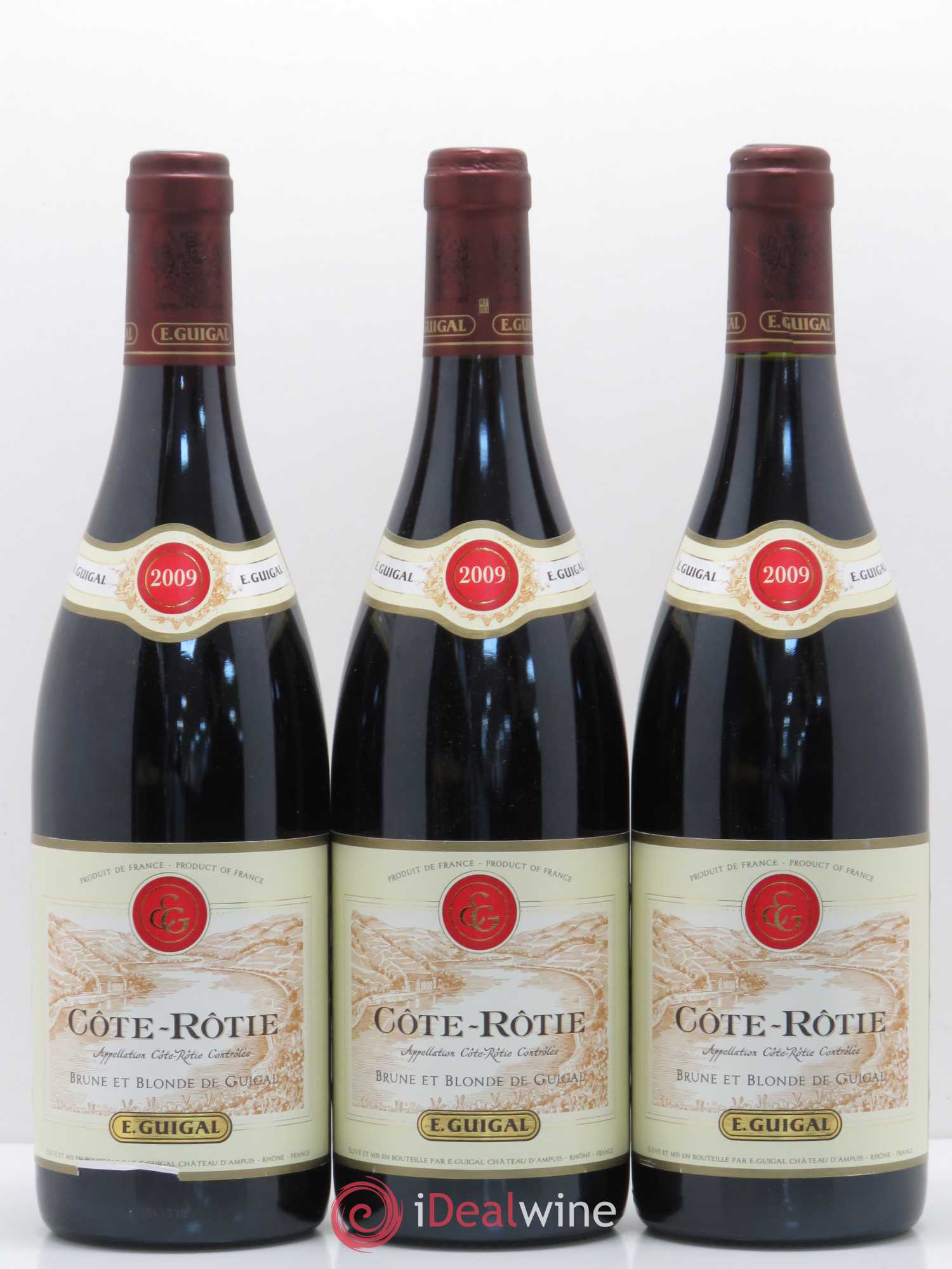 Côte-Rôtie Côtes Brune et Blonde Guigal 2009 - Lot de 3 bouteilles - 0