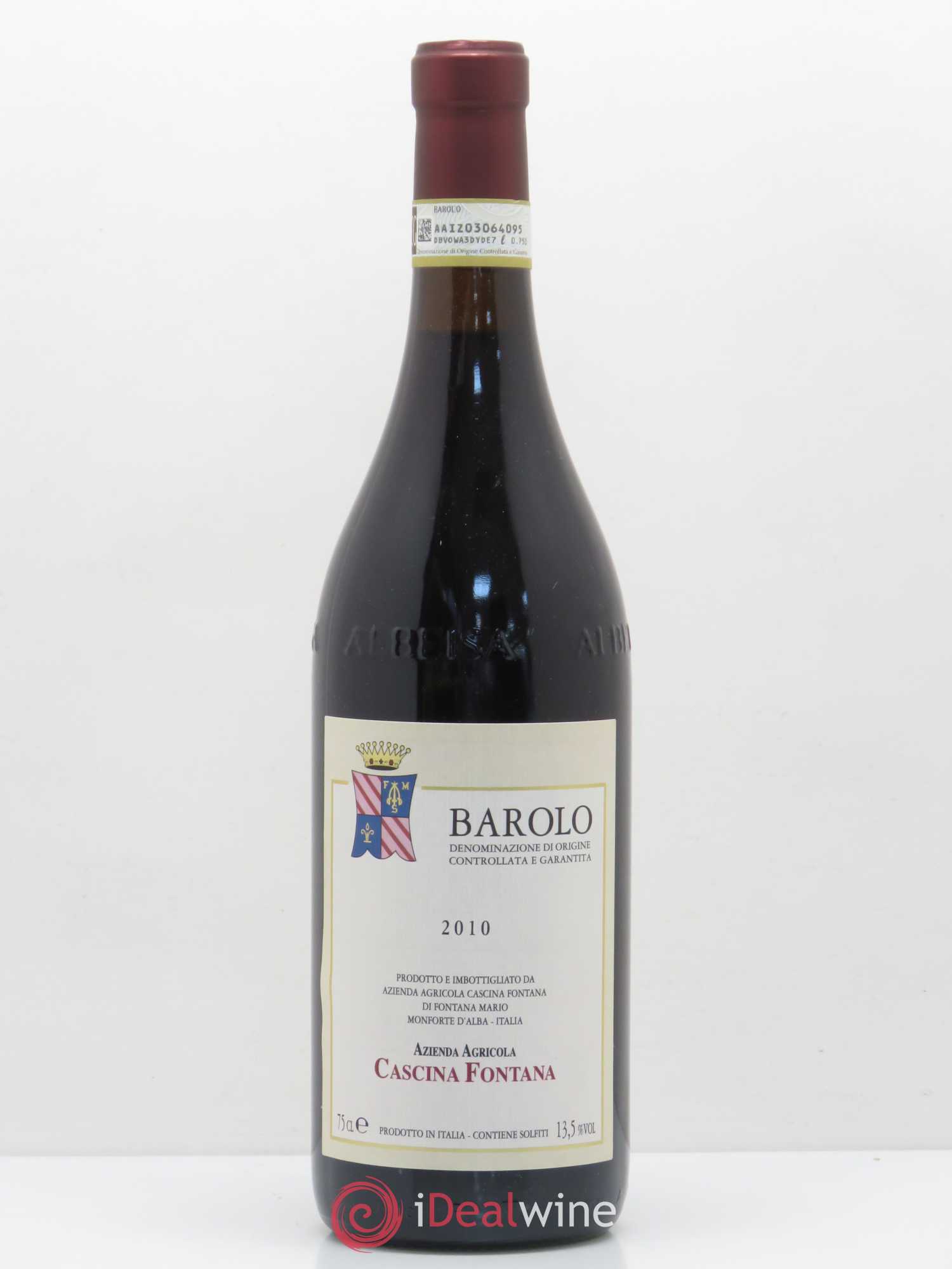 Barolo Cascina Fontana 2010 - Lot de 1 bouteille - 0