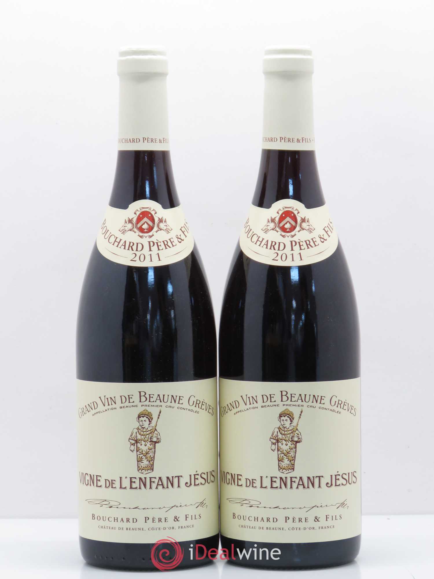 Beaune 1er Cru Grèves - Vigne de l'Enfant Jésus Bouchard Père & Fils 2011 - Lot de 2 bouteilles - 0