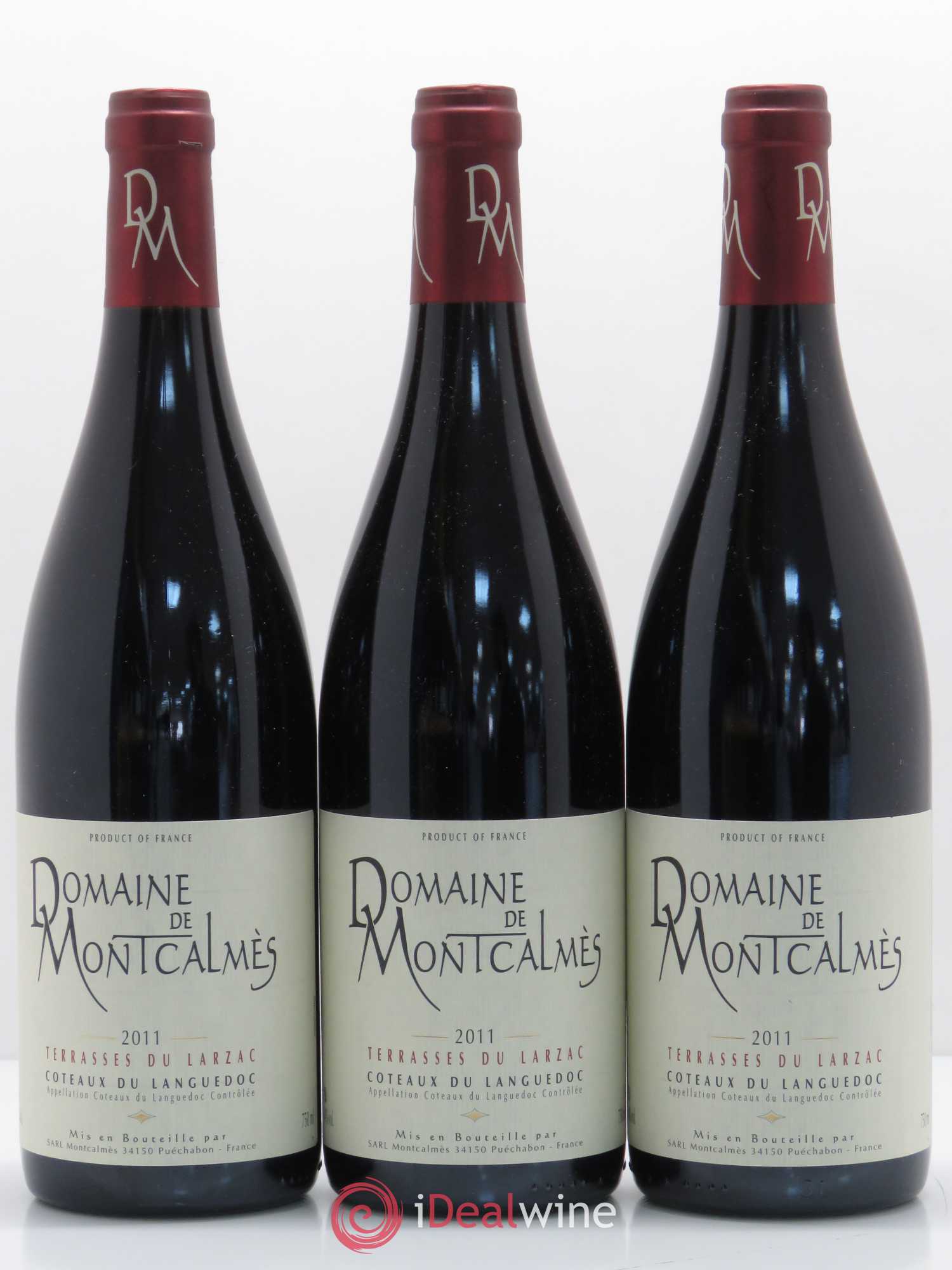 Terrasses du Larzac Domaine de Montcalmès Frédéric Pourtalié 2011 - Lot de 3 bouteilles - 0
