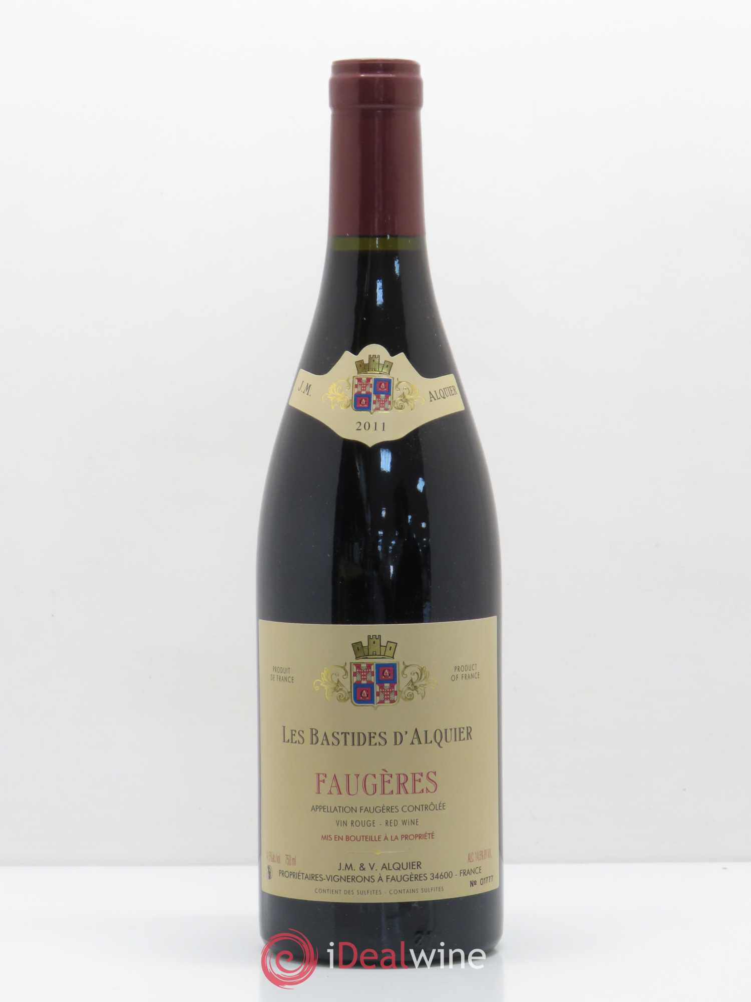 Faugères Domaine Jean-Michel Alquier Les Bastides d'Alquier 2011 - Lot de 1 bouteille - 0