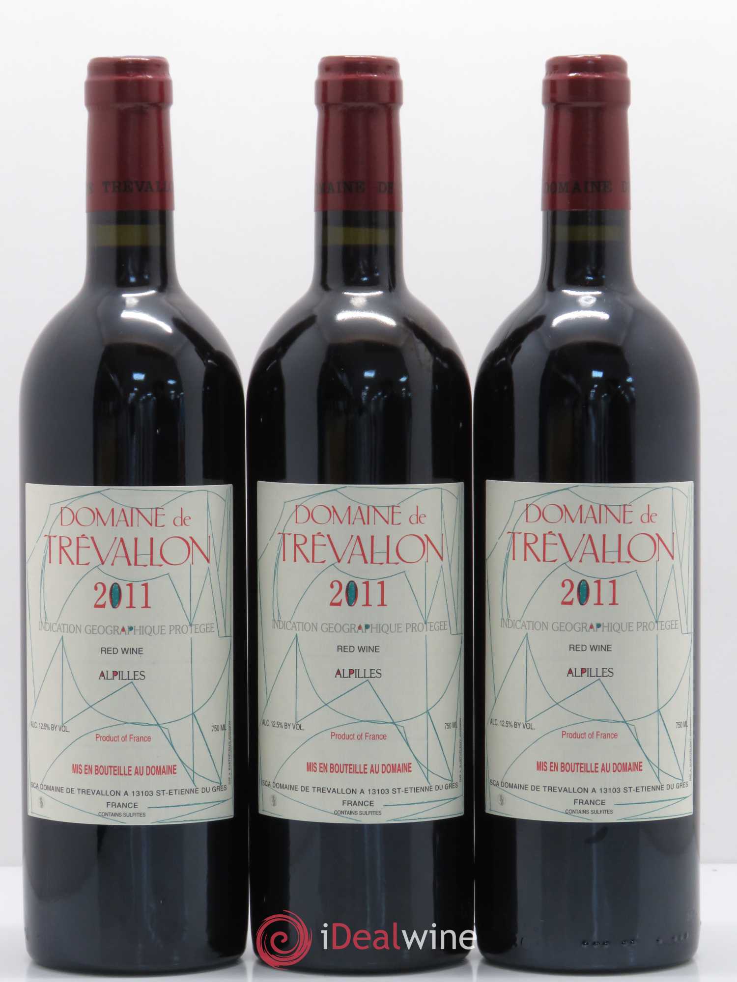 Coteaux d'Aix-en-Provence Trévallon (Domaine de) Eloi Dürrbach 2011 - Lot de 3 bouteilles - 0