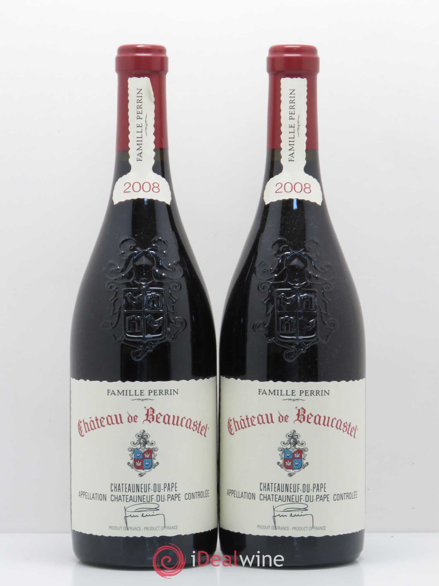 Châteauneuf-du-Pape Château de Beaucastel Famille Perrin 2008 - Lot de 2 bouteilles - 0