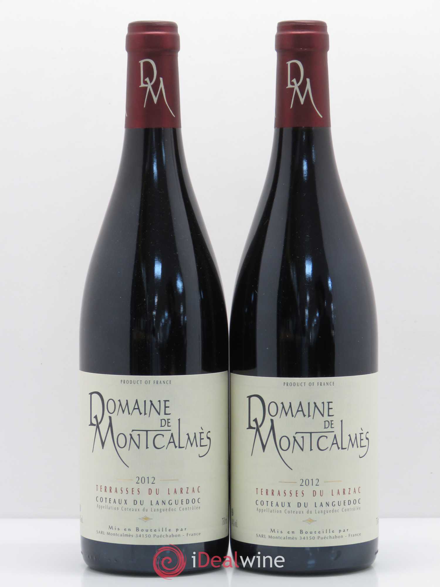 Terrasses du Larzac Domaine de Montcalmès Frédéric Pourtalié 2012 - Lot de 2 bouteilles - 0