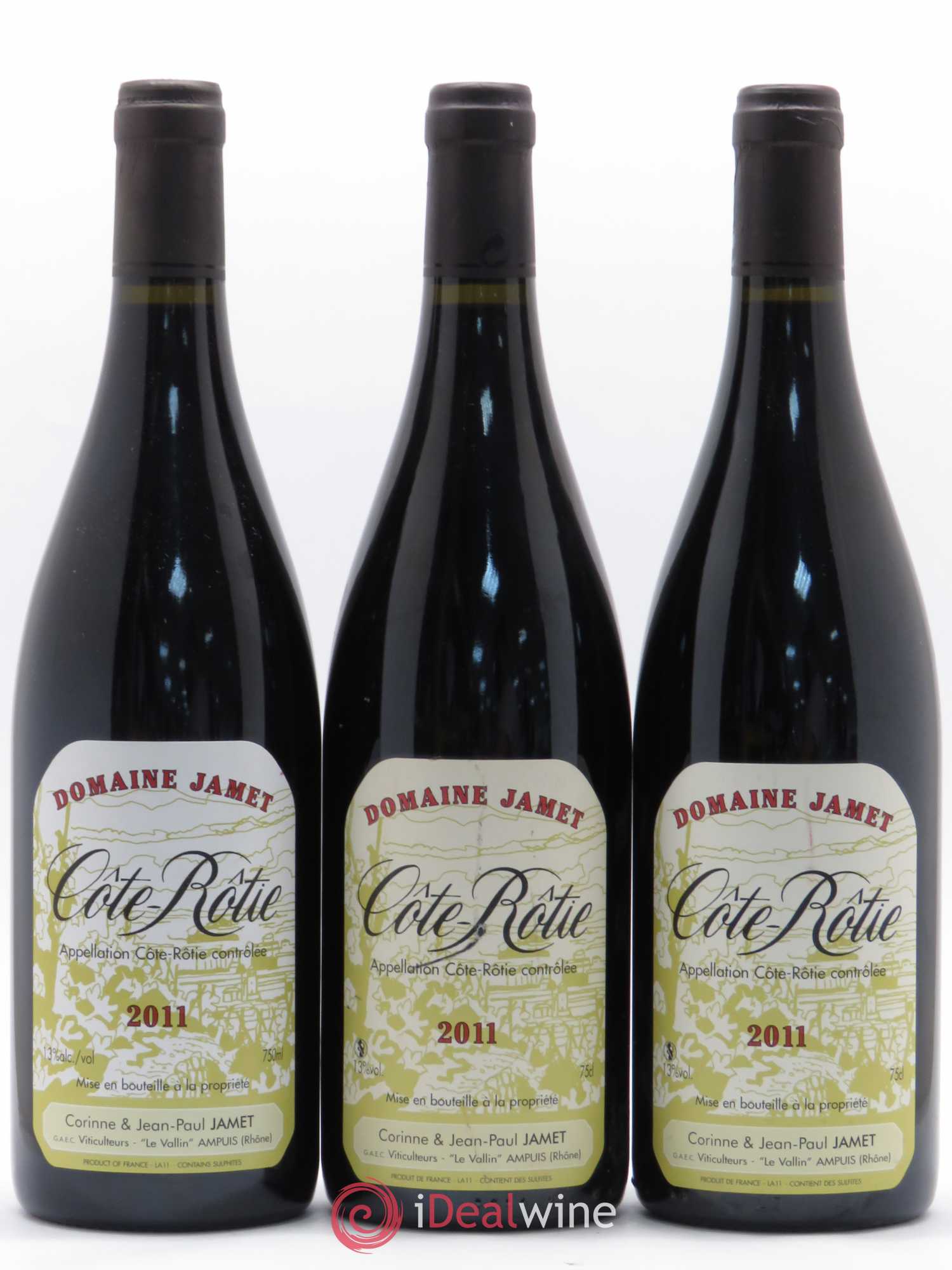 Côte-Rôtie Jamet (Domaine) 2011 - Lot de 3 bouteilles - 0