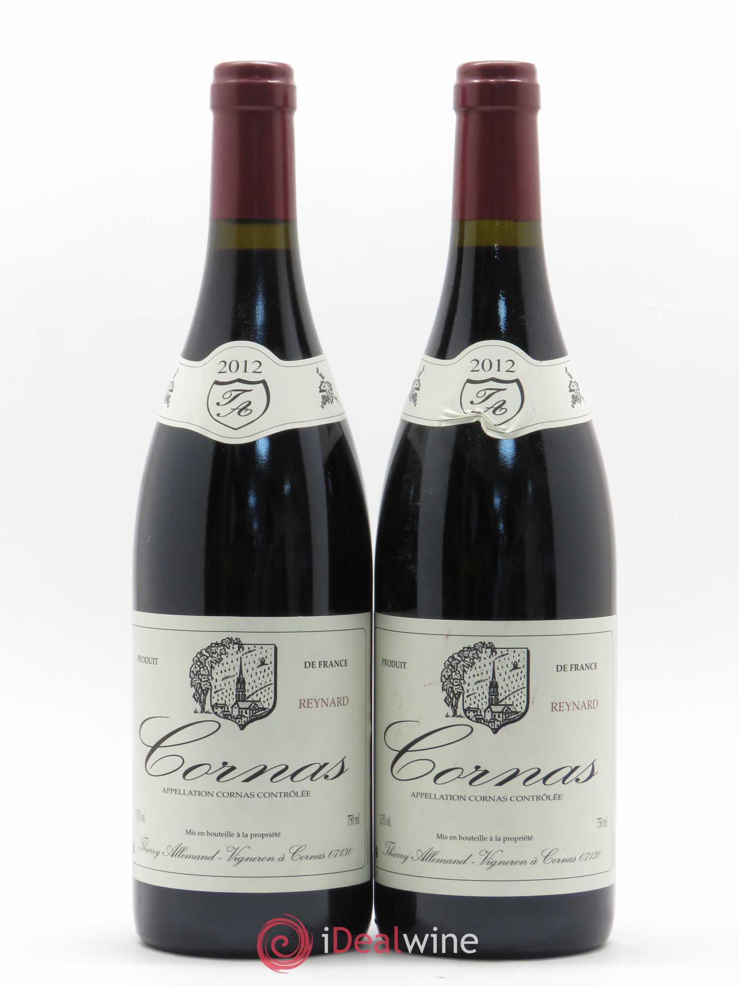 Cornas Reynard Thierry Allemand 2012 - Lot de 2 bouteilles - 0