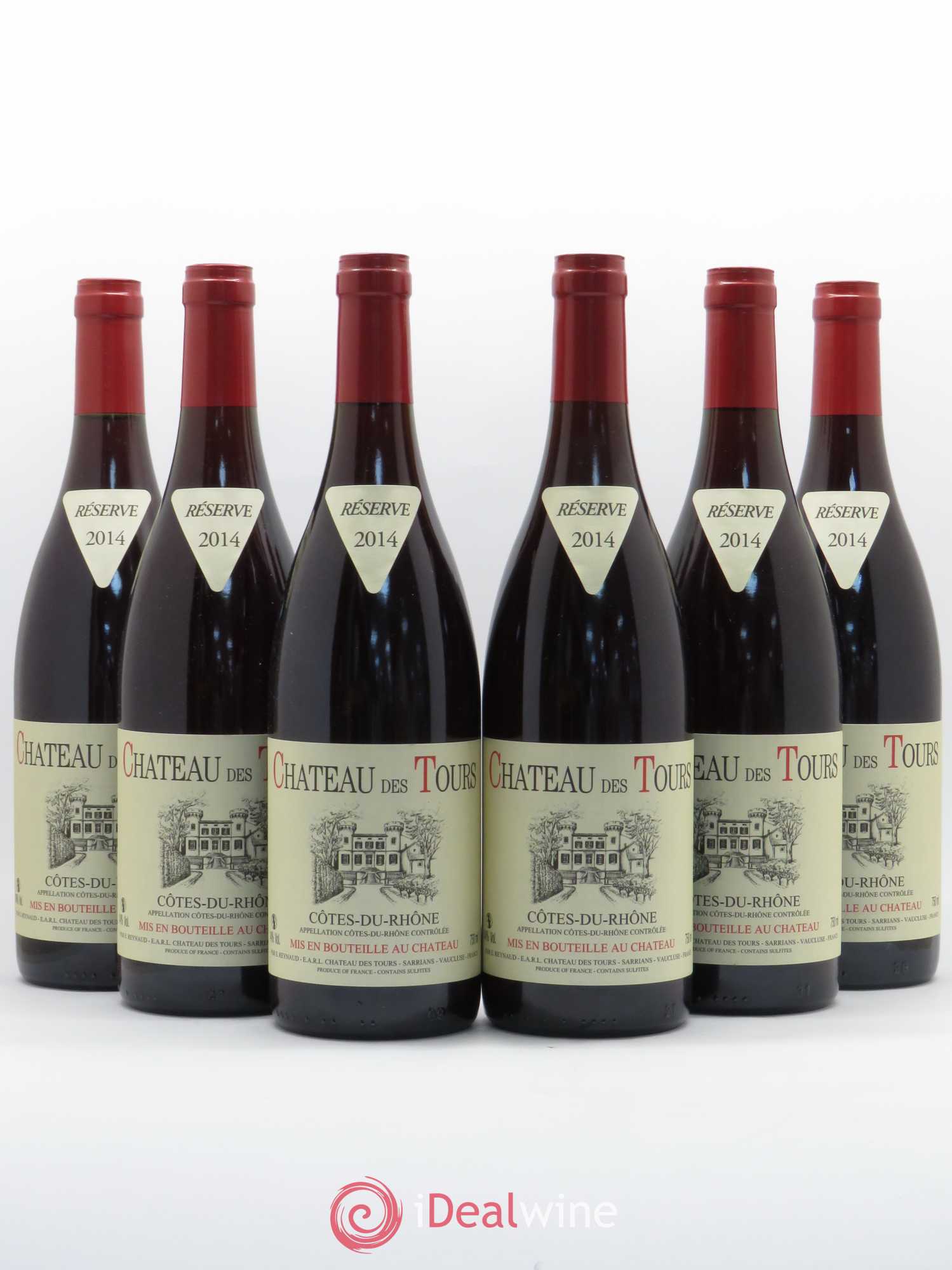 Côtes-du-Rhône Château des Tours Emmanuel Reynaud 2014 - Lot de 6 bouteilles - 0