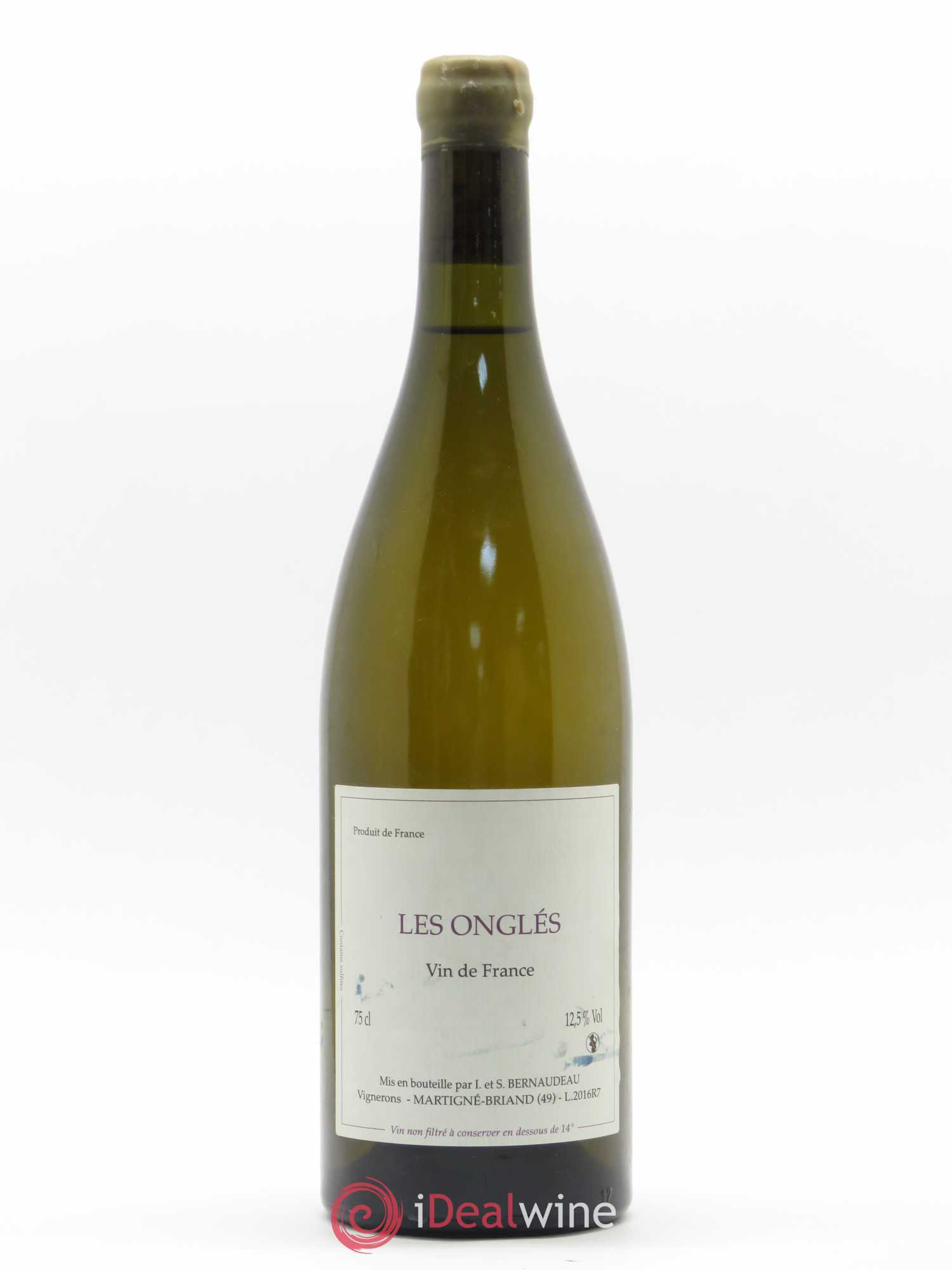 Vin de France Les Onglés Stéphane Bernaudeau 2016 - Lot de 1 bouteille - 0