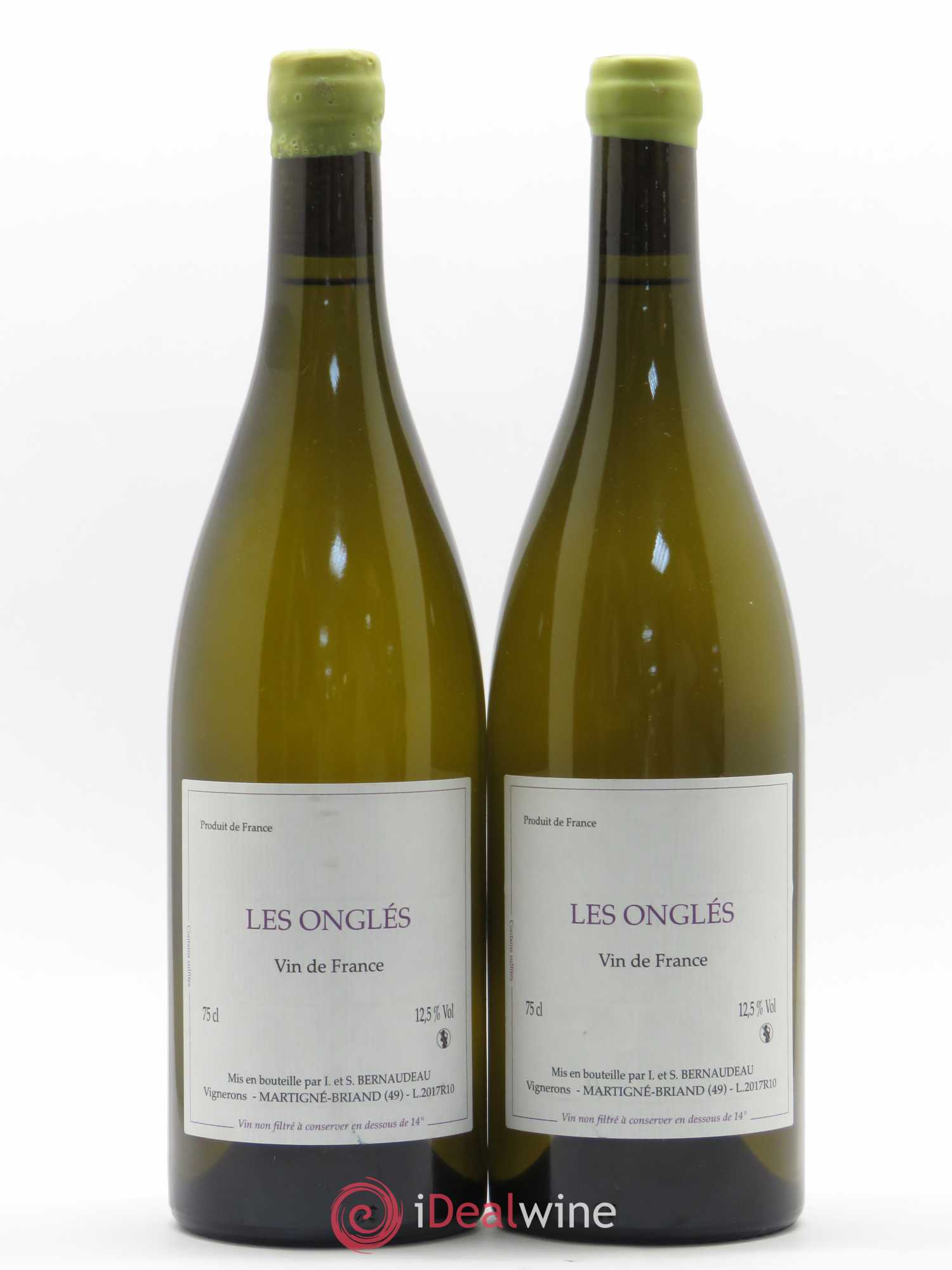 Vin de France Les Onglés Stéphane Bernaudeau 2017 - Lot de 2 bouteilles - 0
