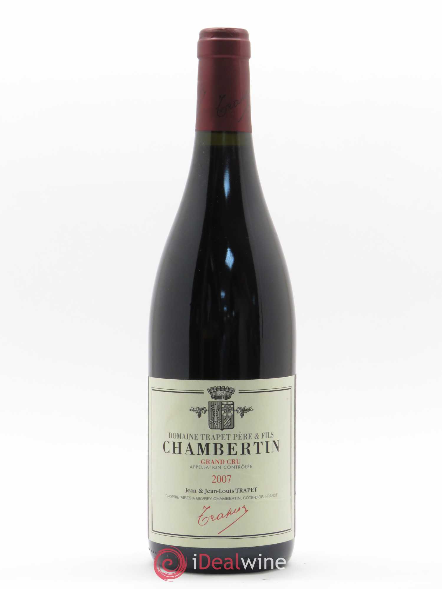 Chambertin Grand Cru Domaine Trapet 2007 - Lot de 1 bouteille - 0