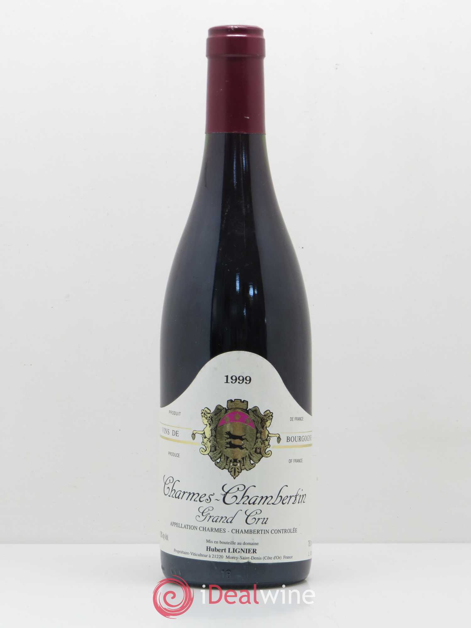 Charmes-Chambertin Grand Cru Hubert Lignier (Domaine) 1999 - Lot de 1 bouteille - 0