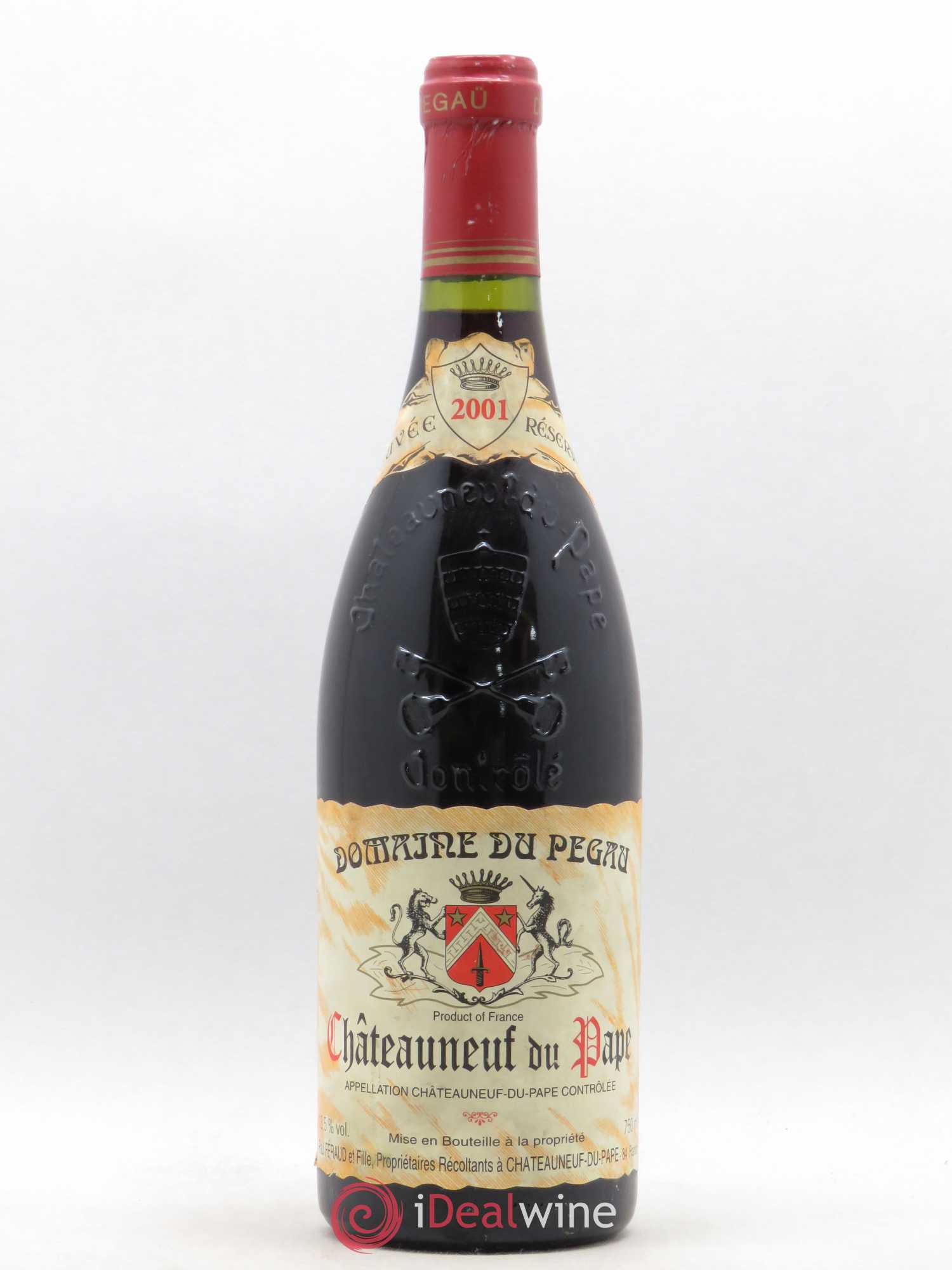 Châteauneuf-du-Pape Domaine du Pégau Cuvée Réservée Paul et Laurence Féraud 2001 - Lot de 1 bouteille - 0
