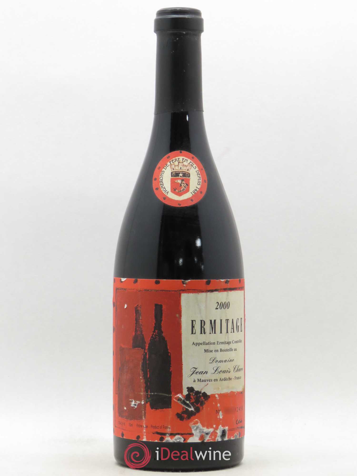 Hermitage Ermitage Cuvée Cathelin Jean-Louis Chave 2000 - Lot de 1 bouteille - 0