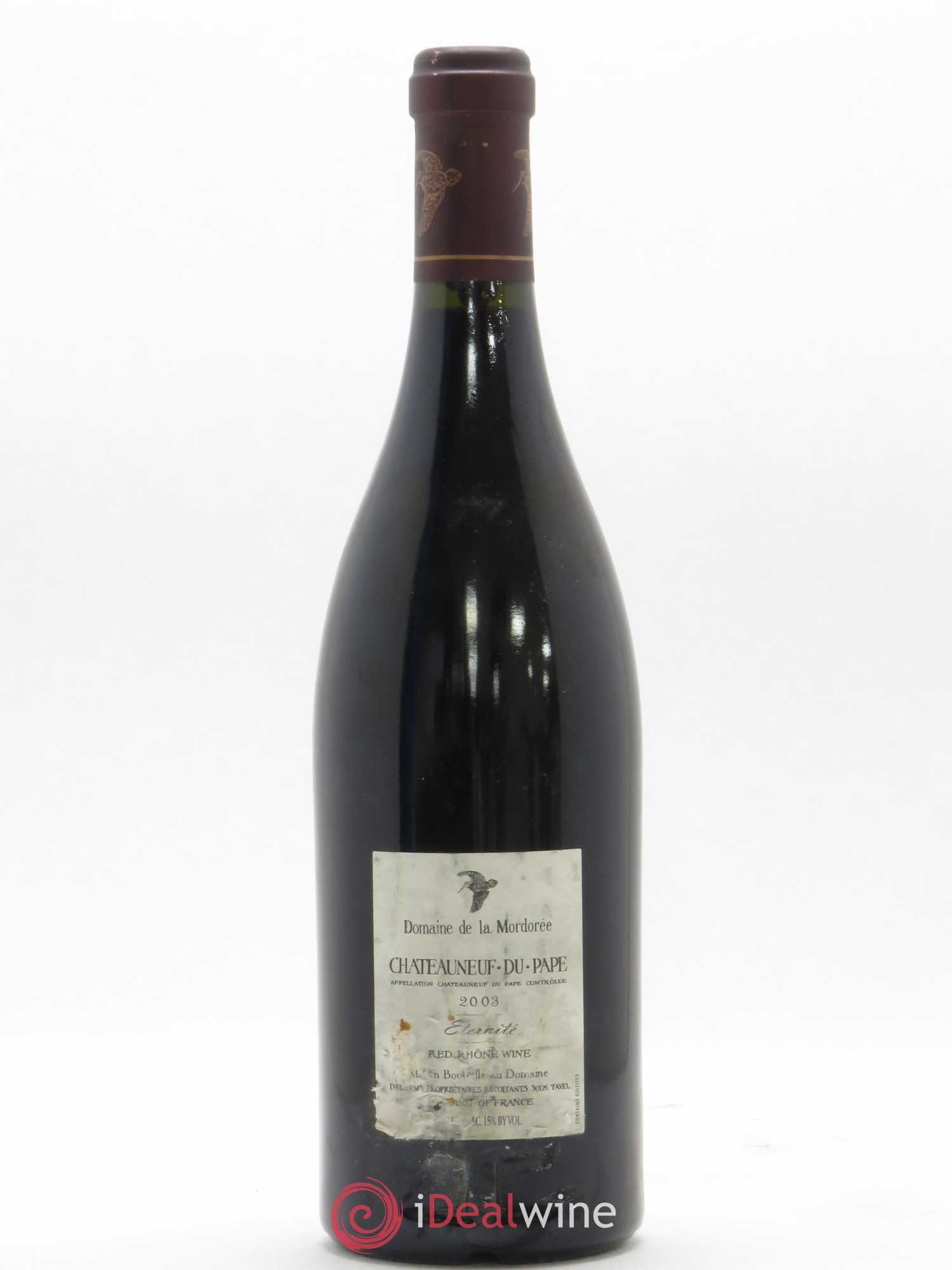 Châteauneuf-du-Pape La Plume du Peintre La Mordorée (Domaine de) éternité  2003 - Lot de 1 bouteille - 1
