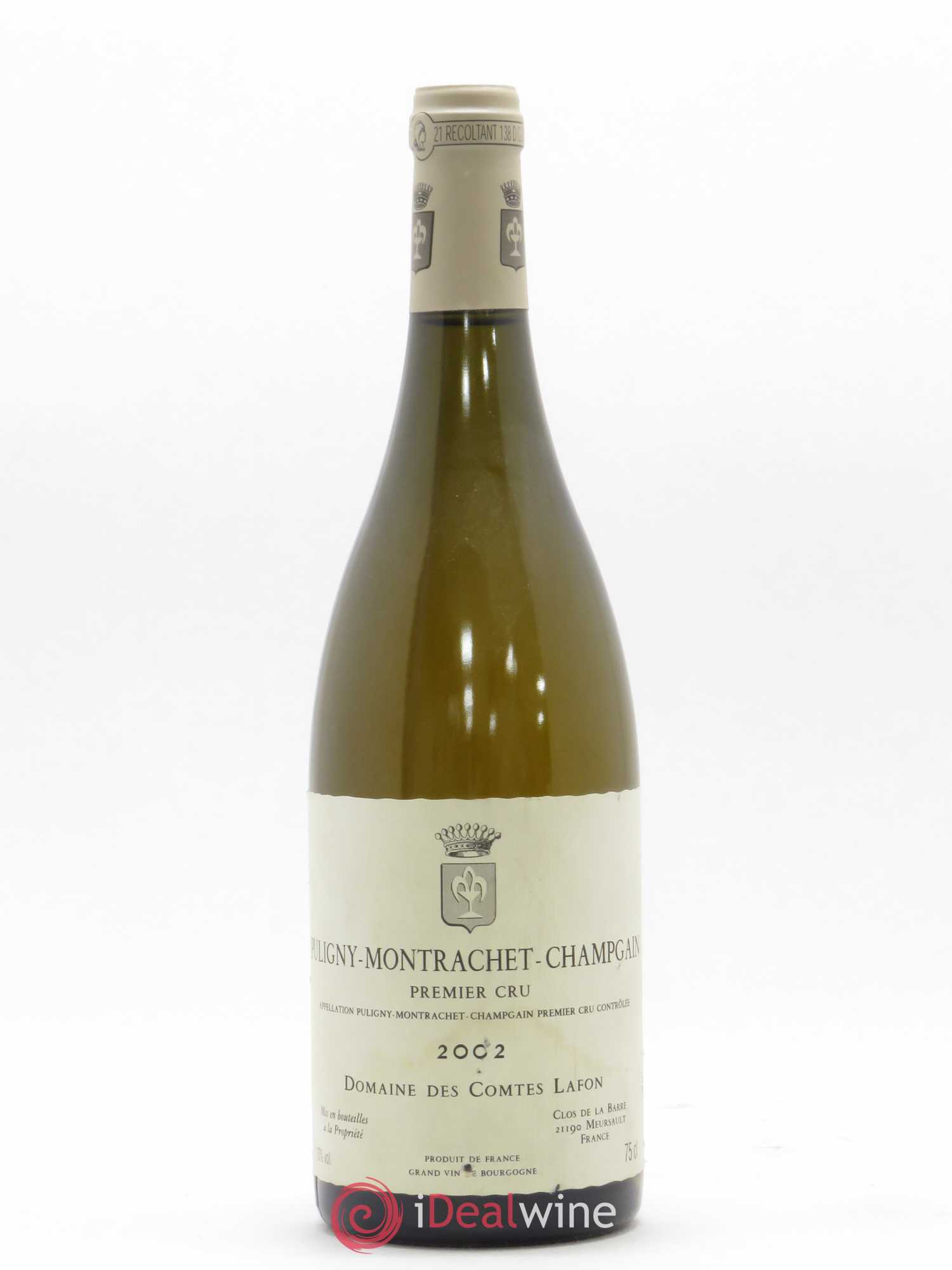 Puligny-Montrachet 1er Cru Champgain Comtes Lafon (Domaine des) 2002 - Lot de 1 bouteille - 0