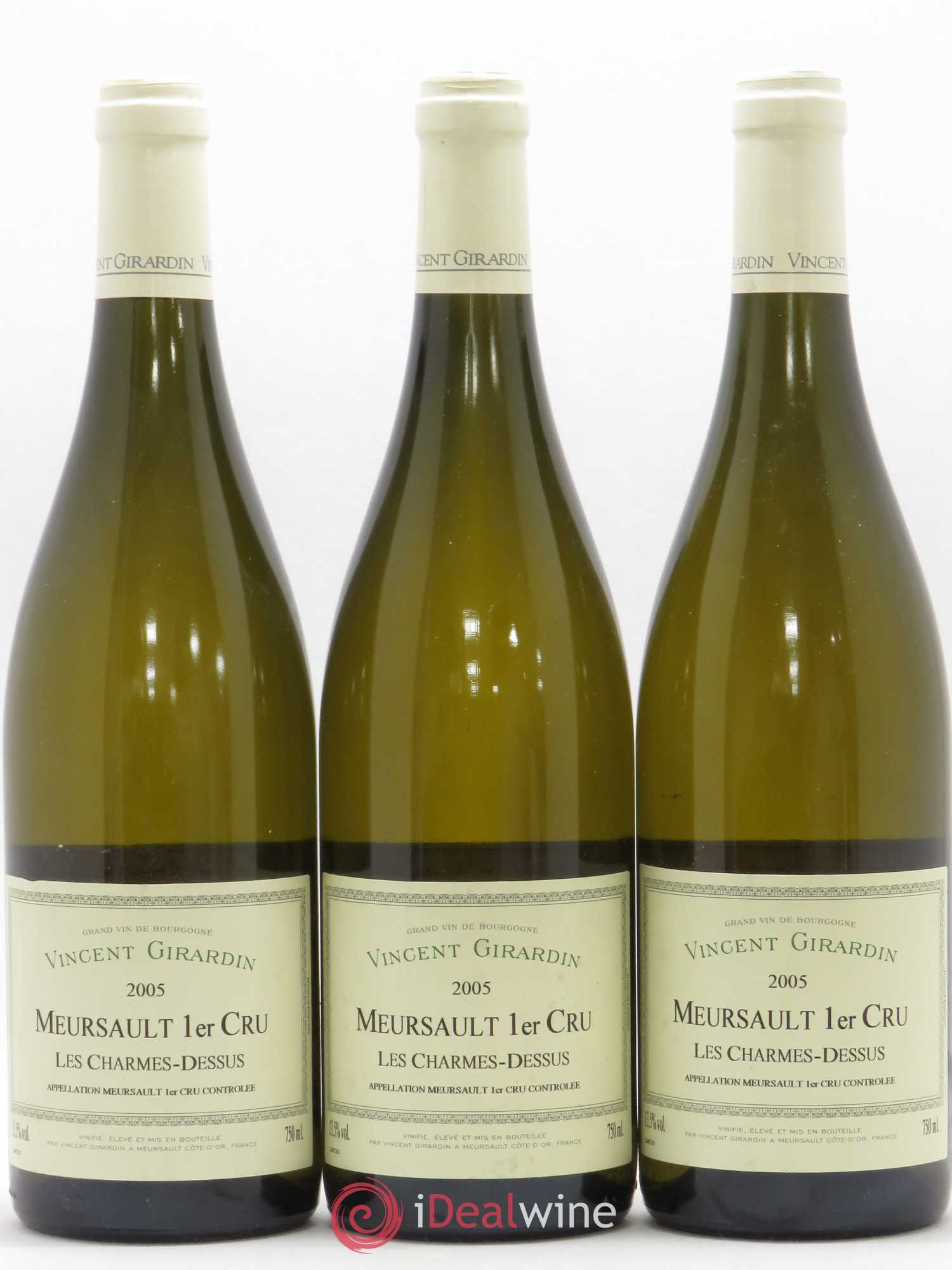 Meursault 1er Cru Les Charmes-Dessus Vincent Girardin 2005 - Posten von 3 Flaschen - 0