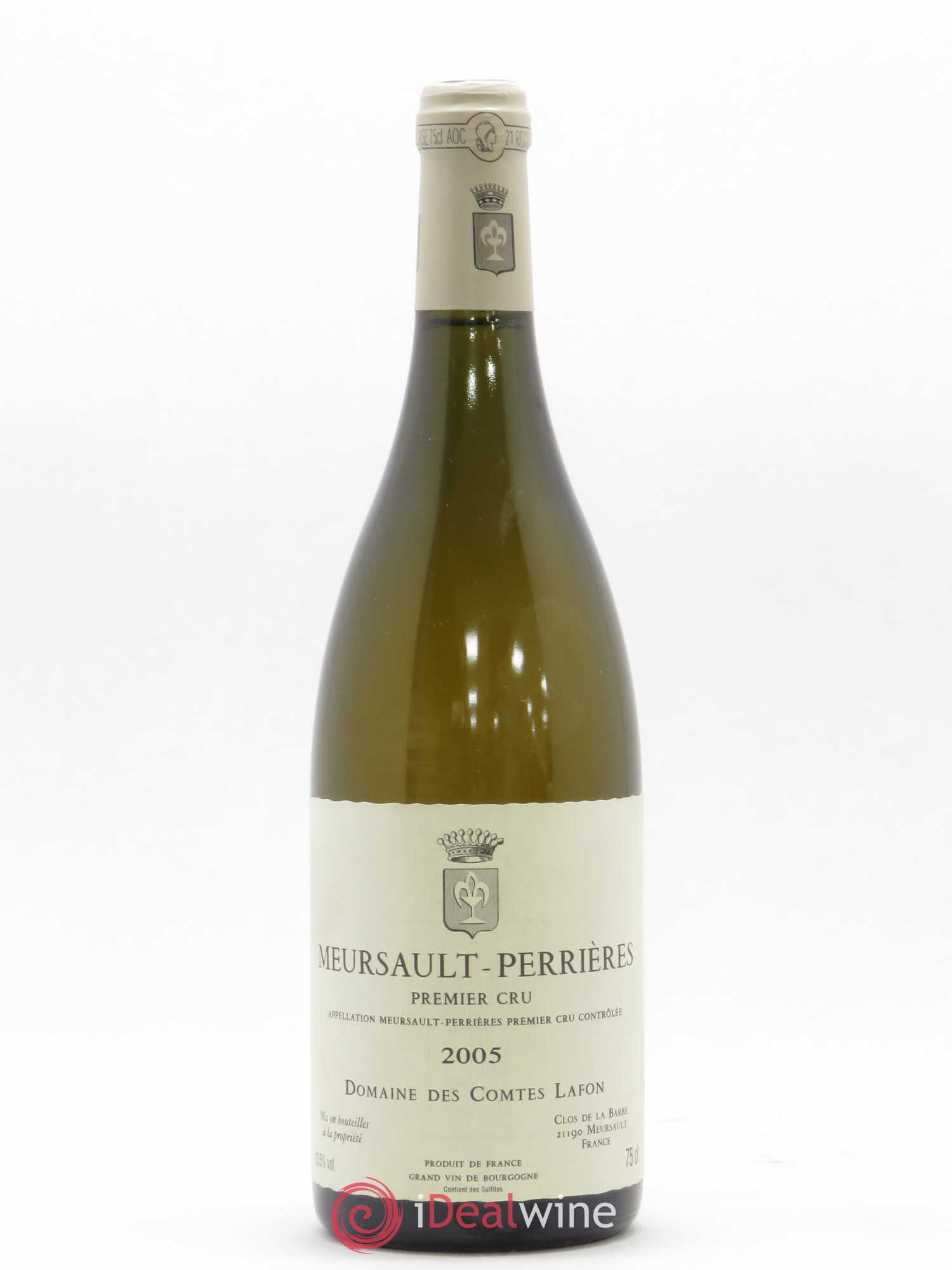 Meursault 1er Cru Perrières Comtes Lafon (Domaine des) 2005 - Lot de 1 bouteille - 0