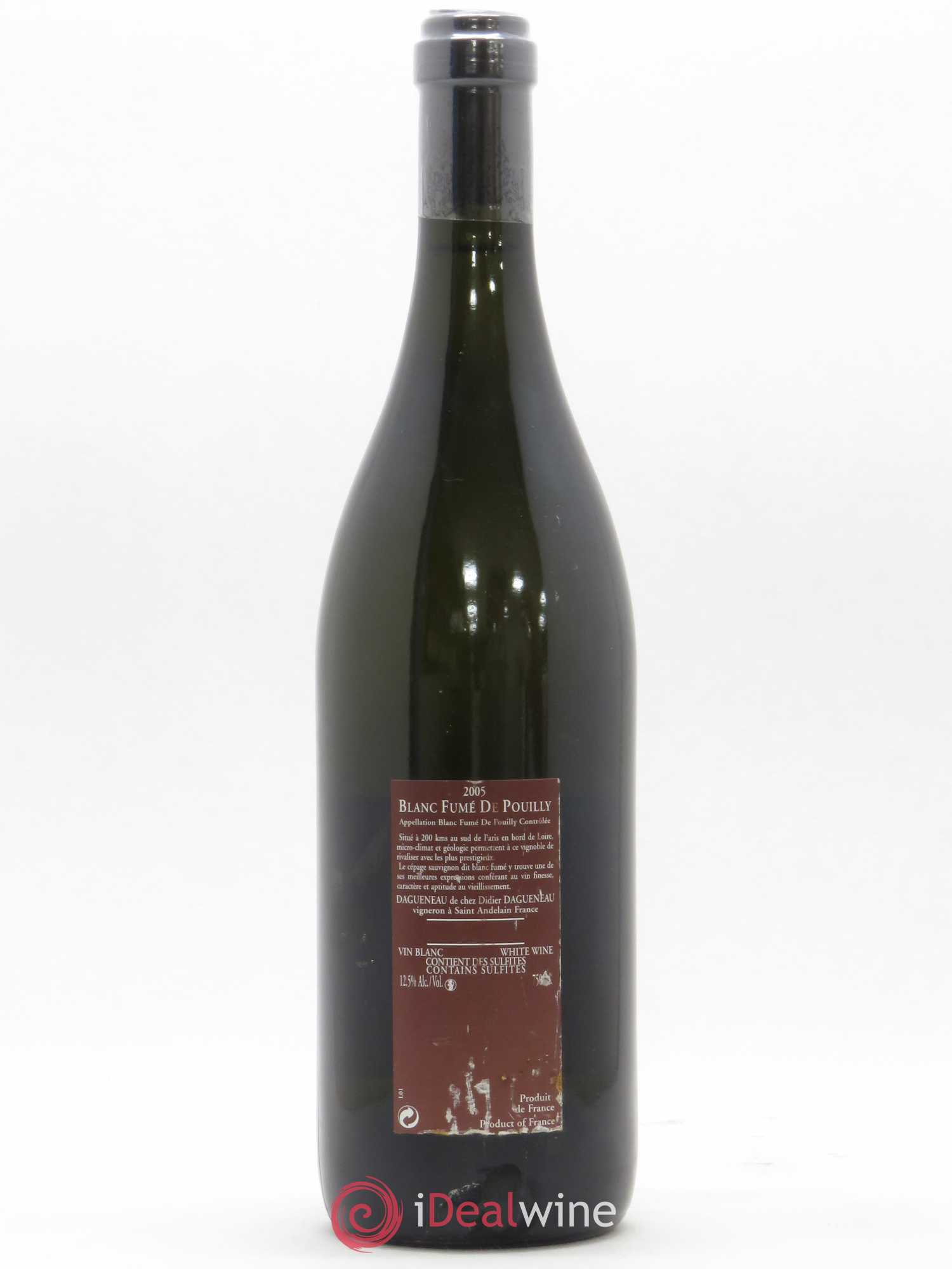 Vin de France (anciennement Pouilly-Fumé) Pur Sang Dagueneau (Domaine Didier - Louis-Benjamin) 2005 - Lot de 1 bouteille - 1