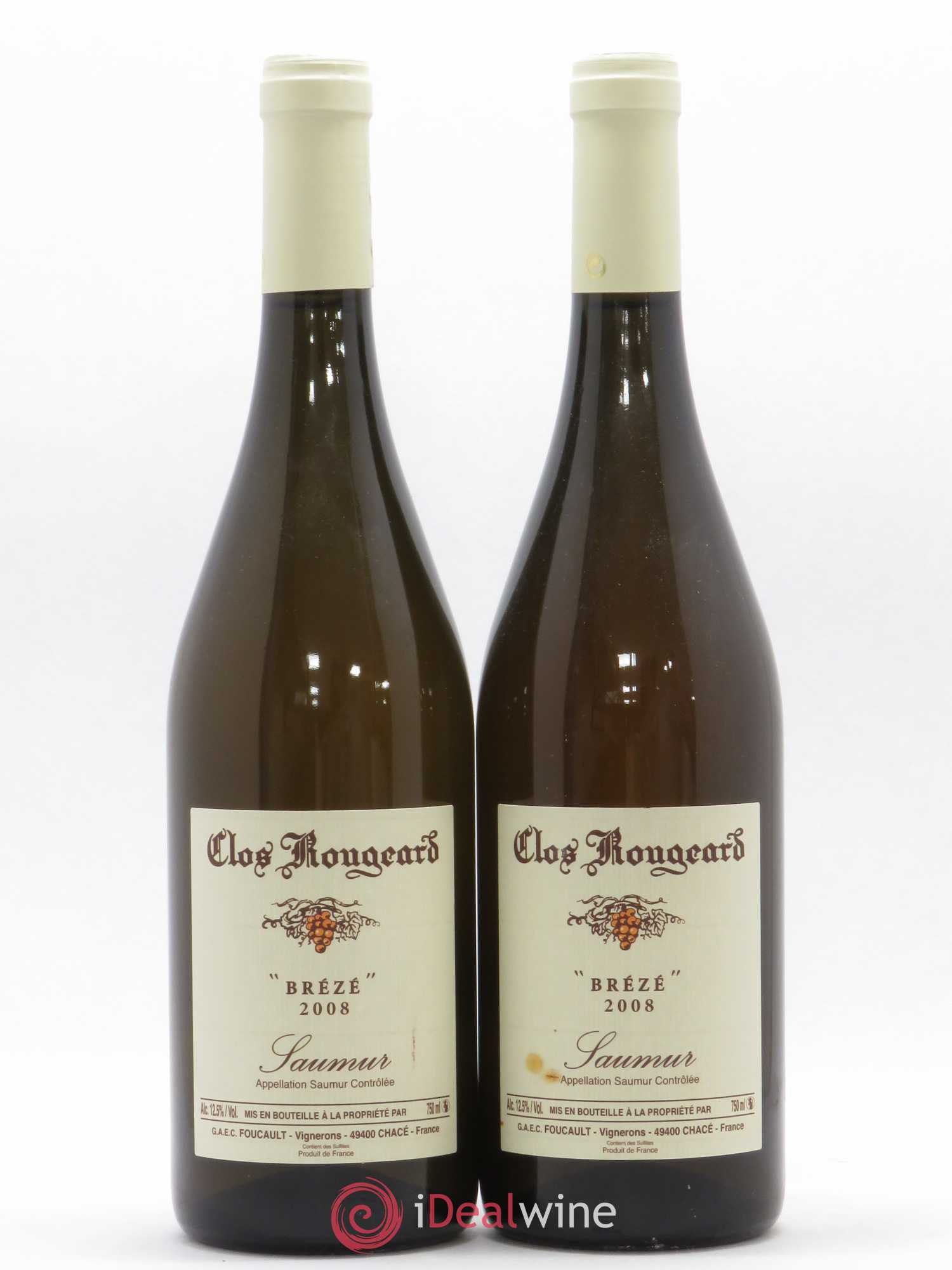 Saumur Brézé Clos Rougeard 2008 - Lot de 2 bouteilles - 0