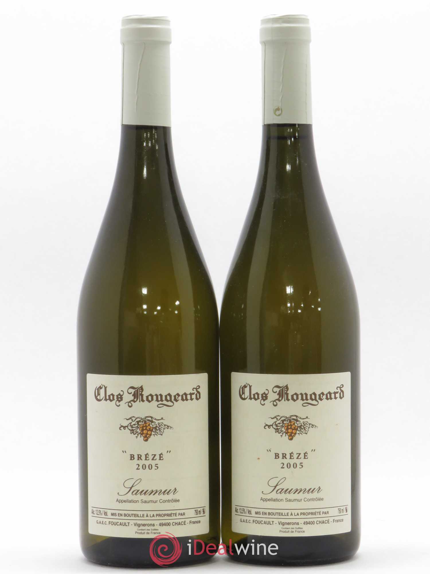 Saumur Brézé Clos Rougeard 2005 - Lot de 2 bouteilles - 0