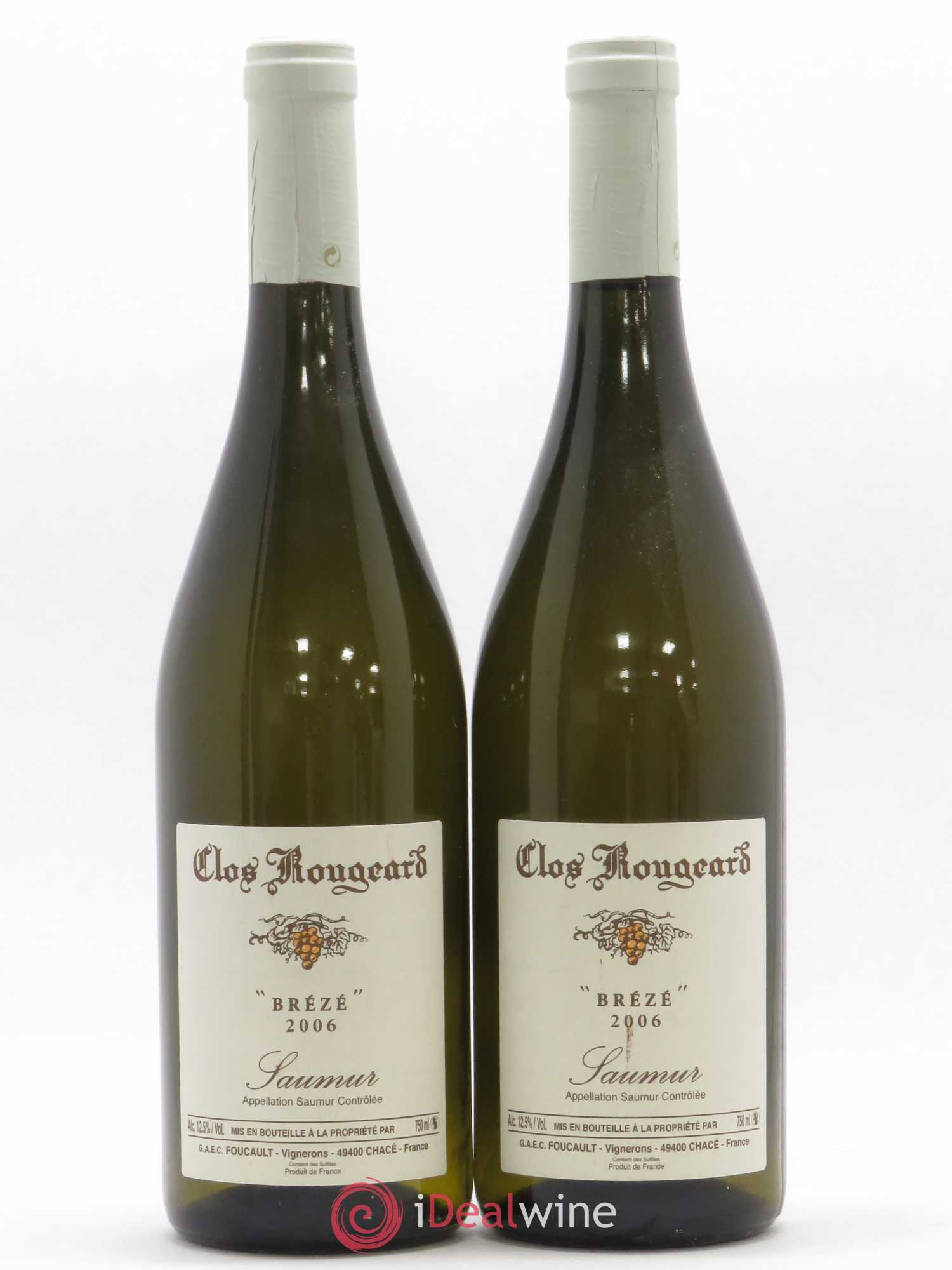 Saumur Brézé Clos Rougeard 2006 - Lot de 2 bouteilles - 0