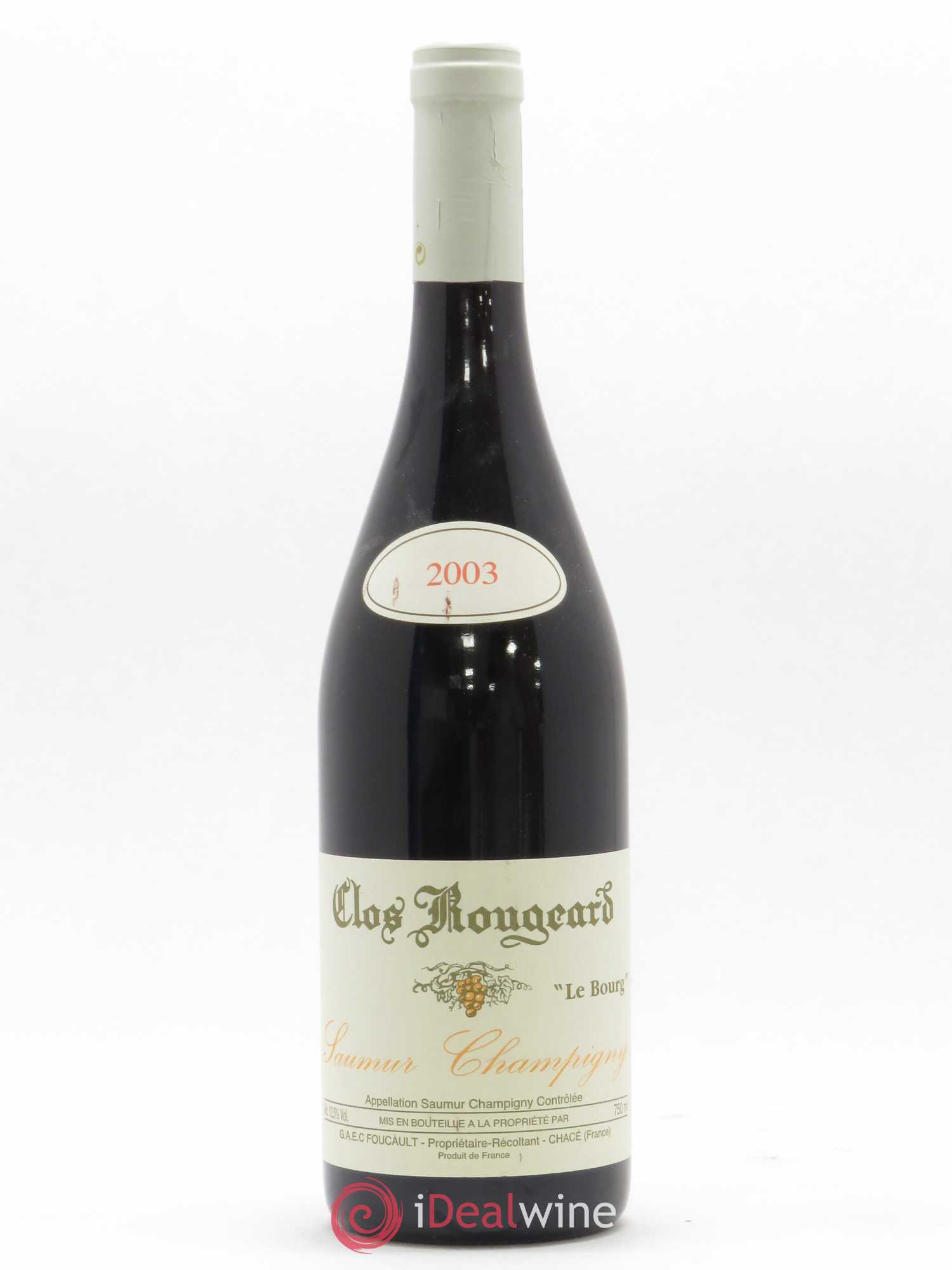 Saumur-Champigny Le Bourg Clos Rougeard 2003 - Lot de 1 bouteille - 0