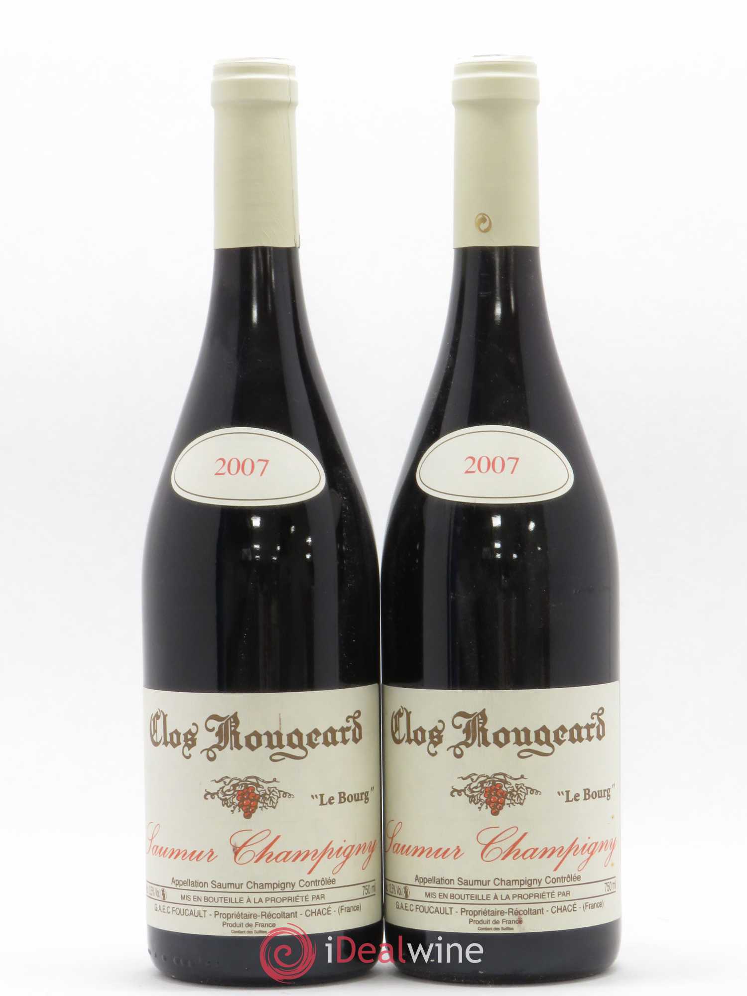Saumur-Champigny Le Bourg Clos Rougeard 2007 - Lot de 2 bouteilles - 0