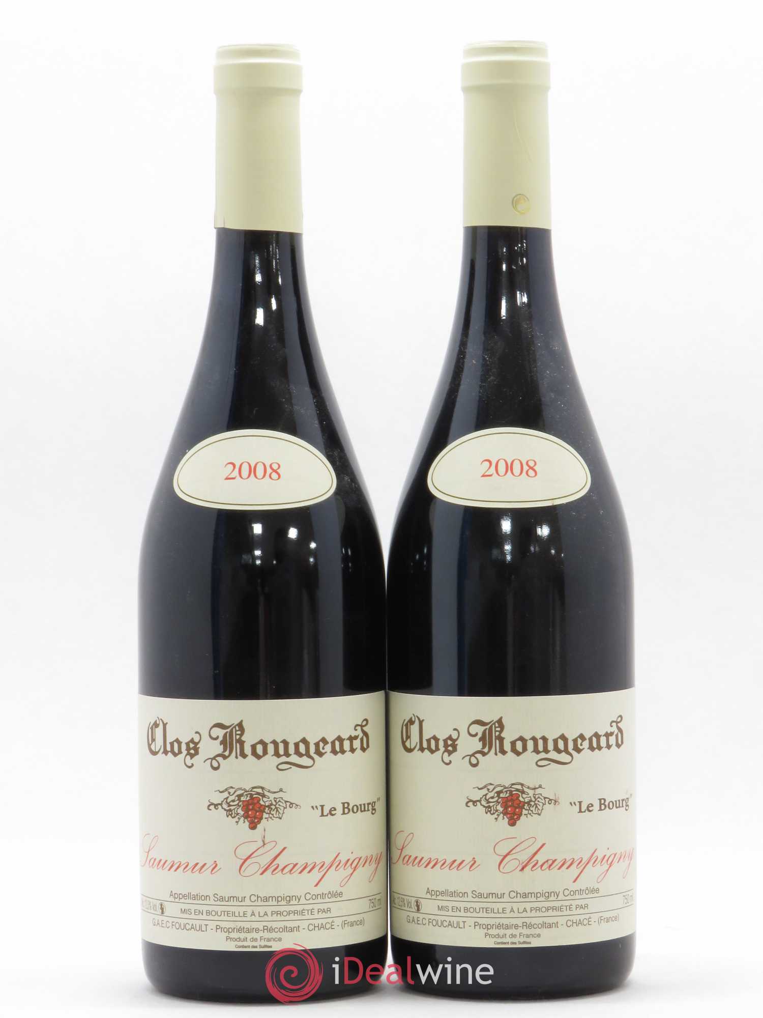 Saumur-Champigny Le Bourg Clos Rougeard 2008 - Lot de 2 bouteilles - 0