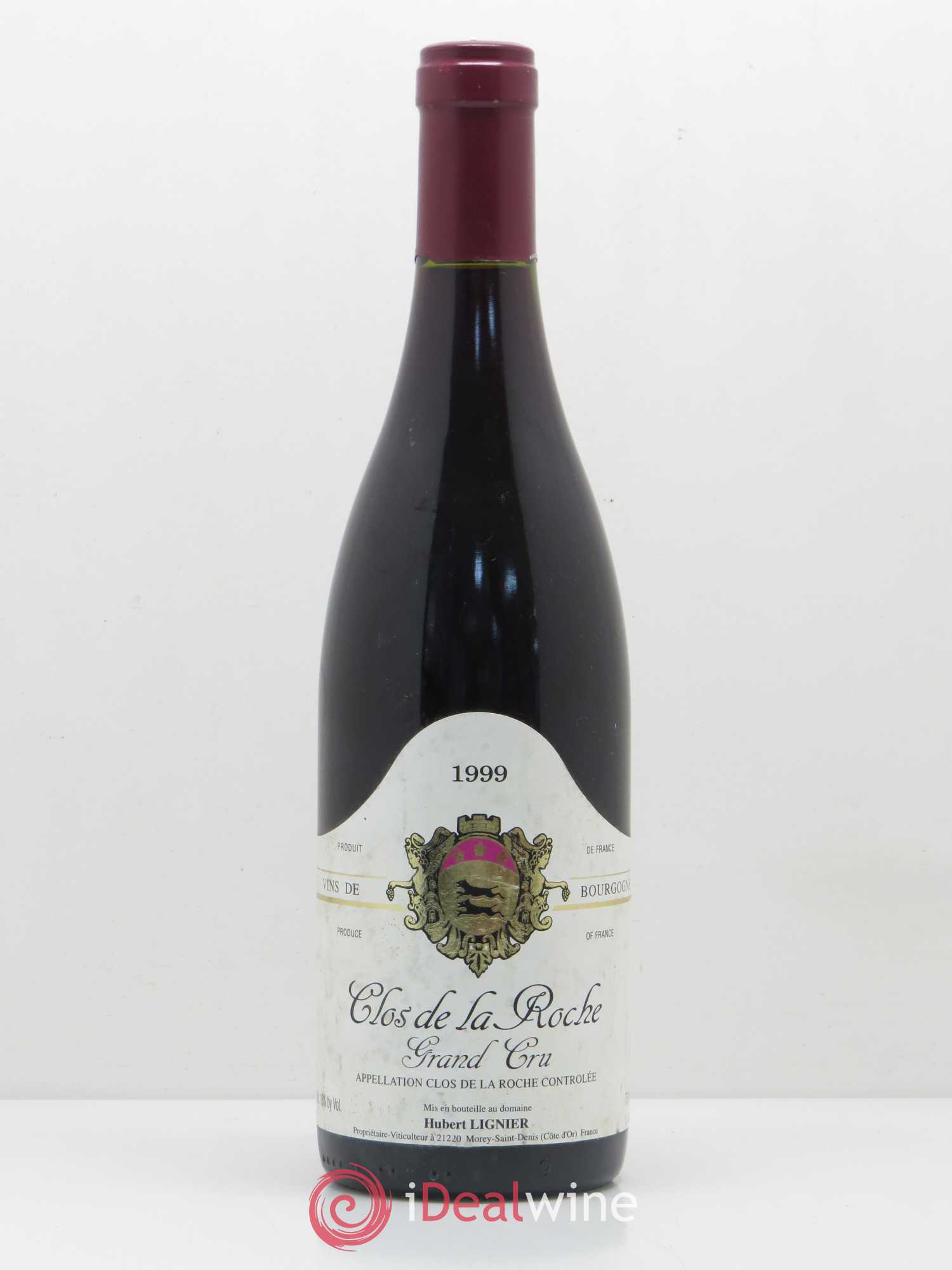 Clos de la Roche Grand Cru Hubert Lignier (Domaine) 1999 - Lot de 1 bouteille - 0