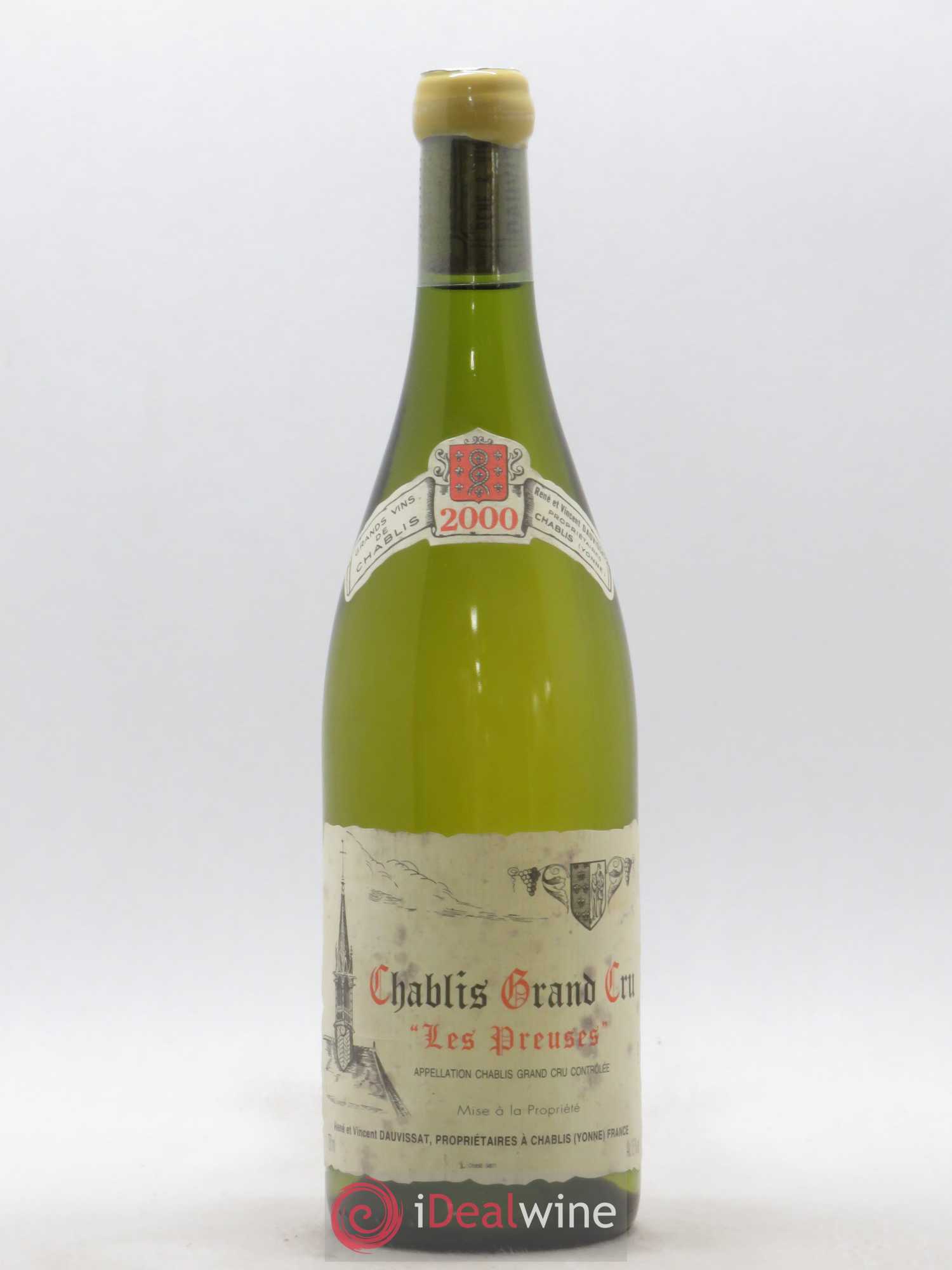 Chablis Grand Cru Les Preuses Vincent Dauvissat (Domaine) 2000 - Lot de 1 bouteille - 0