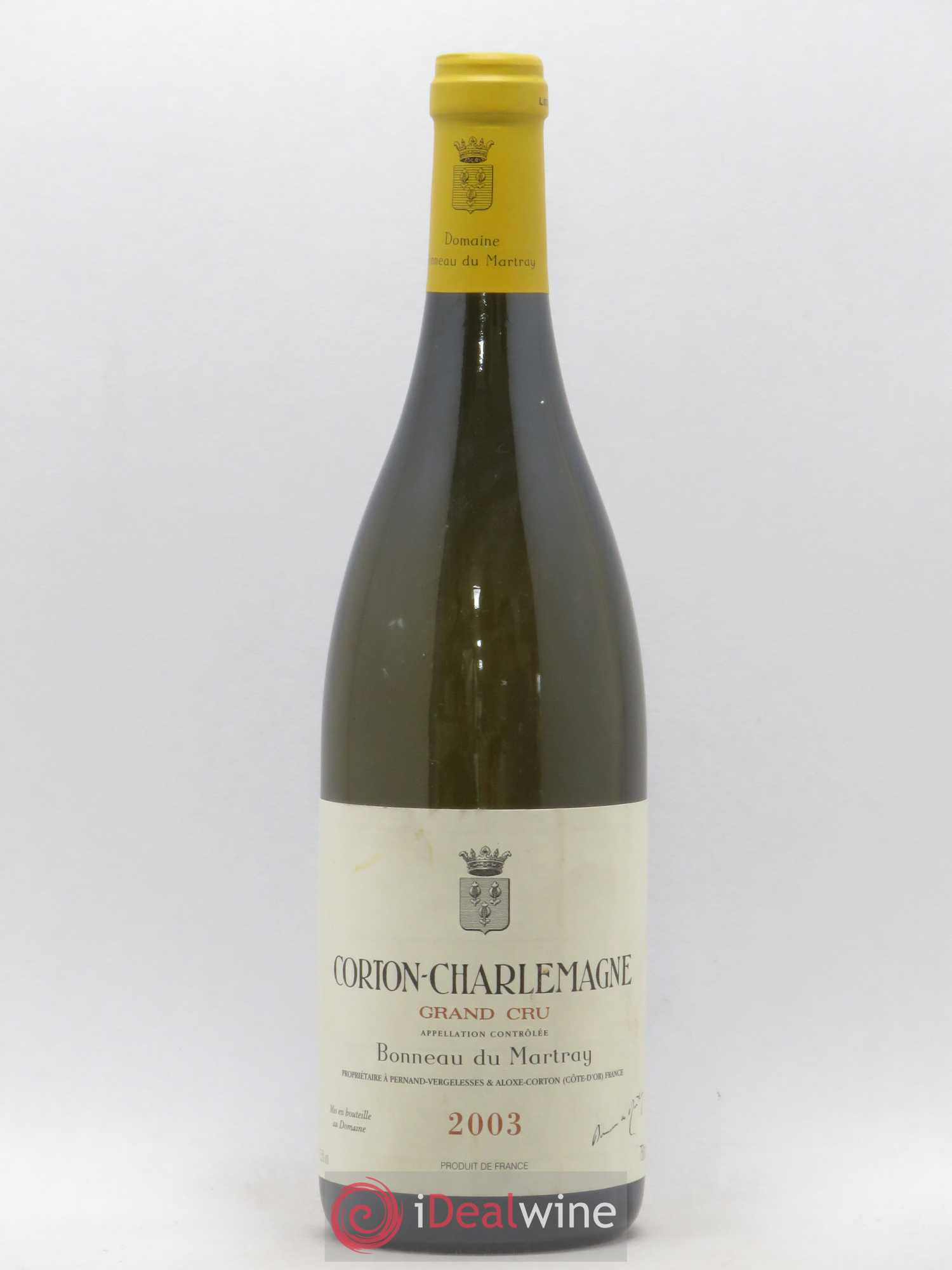 Corton-Charlemagne Grand Cru Bonneau du Martray (Domaine) 2003 - Lot de 1 bouteille - 0