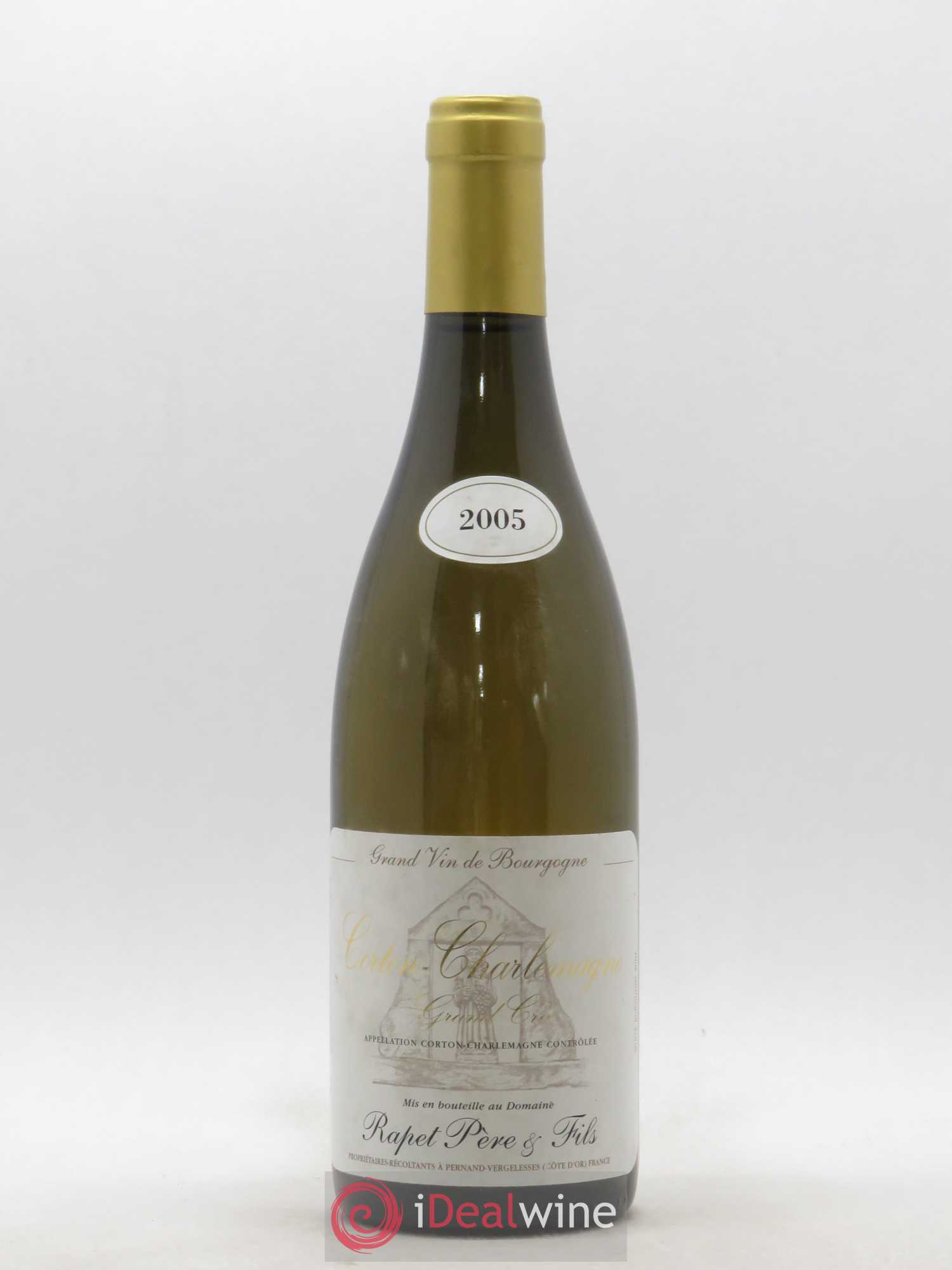 Corton-Charlemagne Grand Cru Rapet Père & Fils 2005 - Lot de 1 bouteille - 0