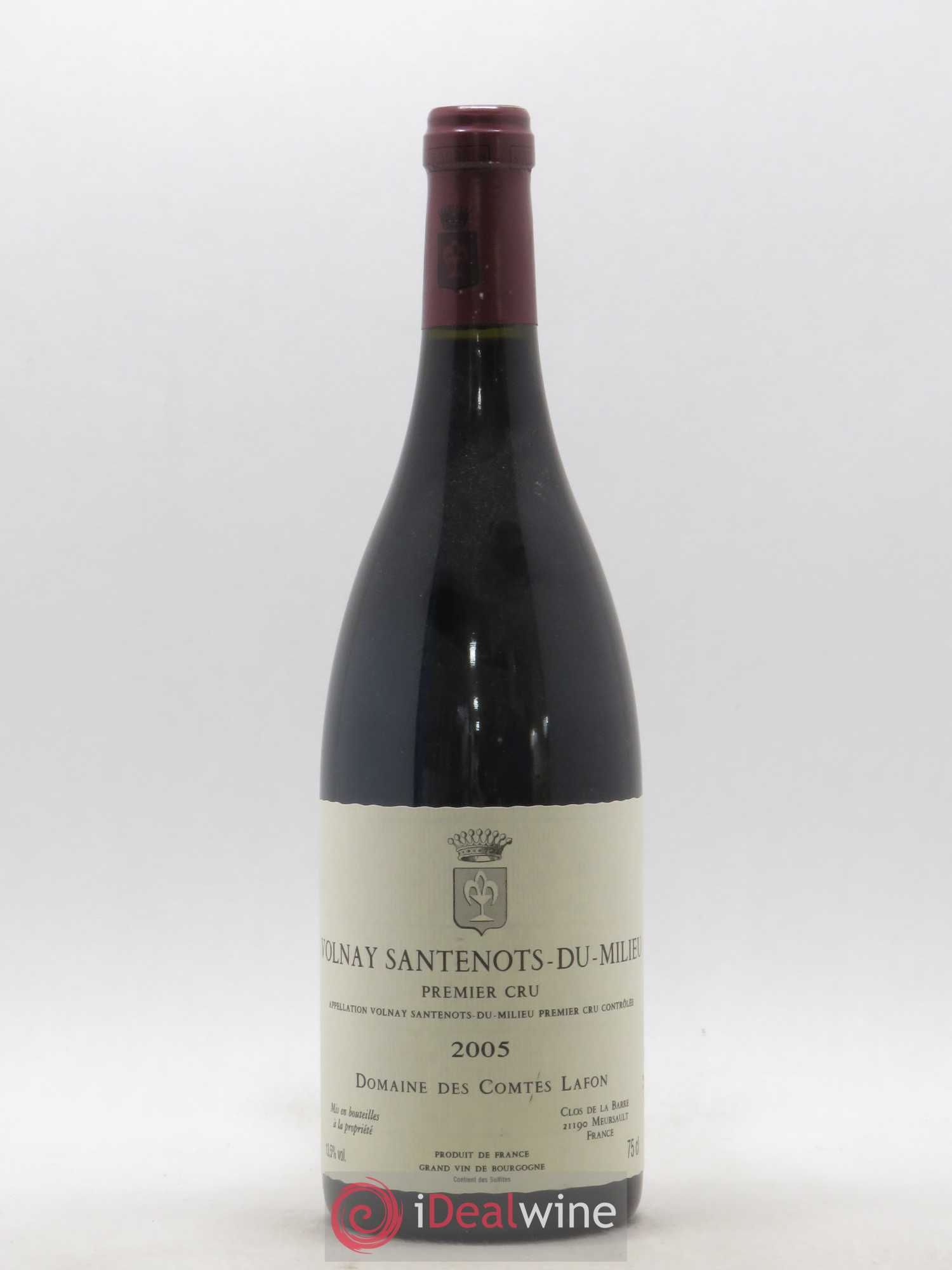 Volnay 1er Cru Santenots du Milieu Comtes Lafon (Domaine des) 2005 - Lot de 1 bouteille - 0