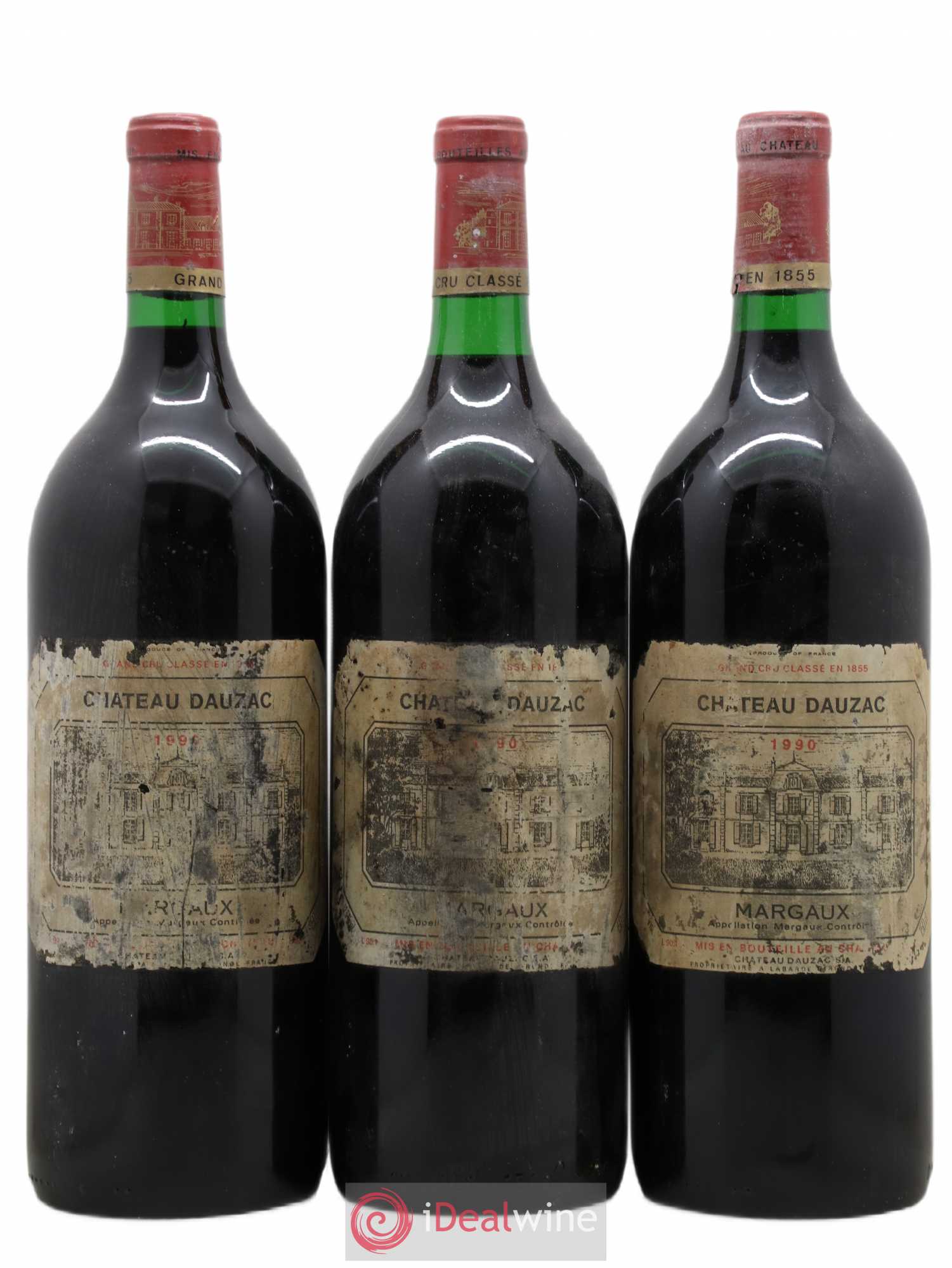 Château Dauzac 5ème Grand Cru Classé 1990 - Lot de 3 magnums - 0