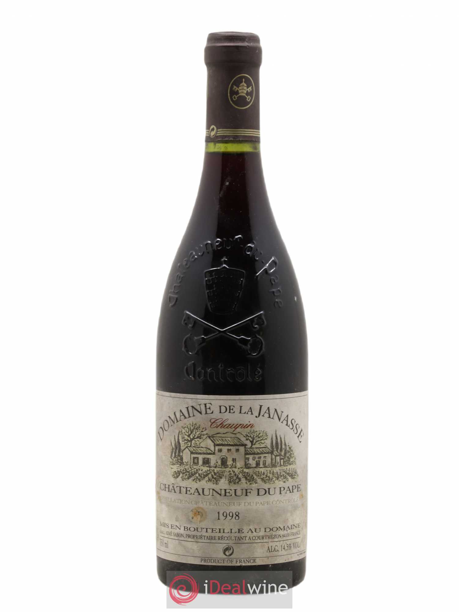 Châteauneuf-du-Pape Cuvée Chaupin La Janasse (Domaine de) 1998 - Lot de 1 bouteille - 0