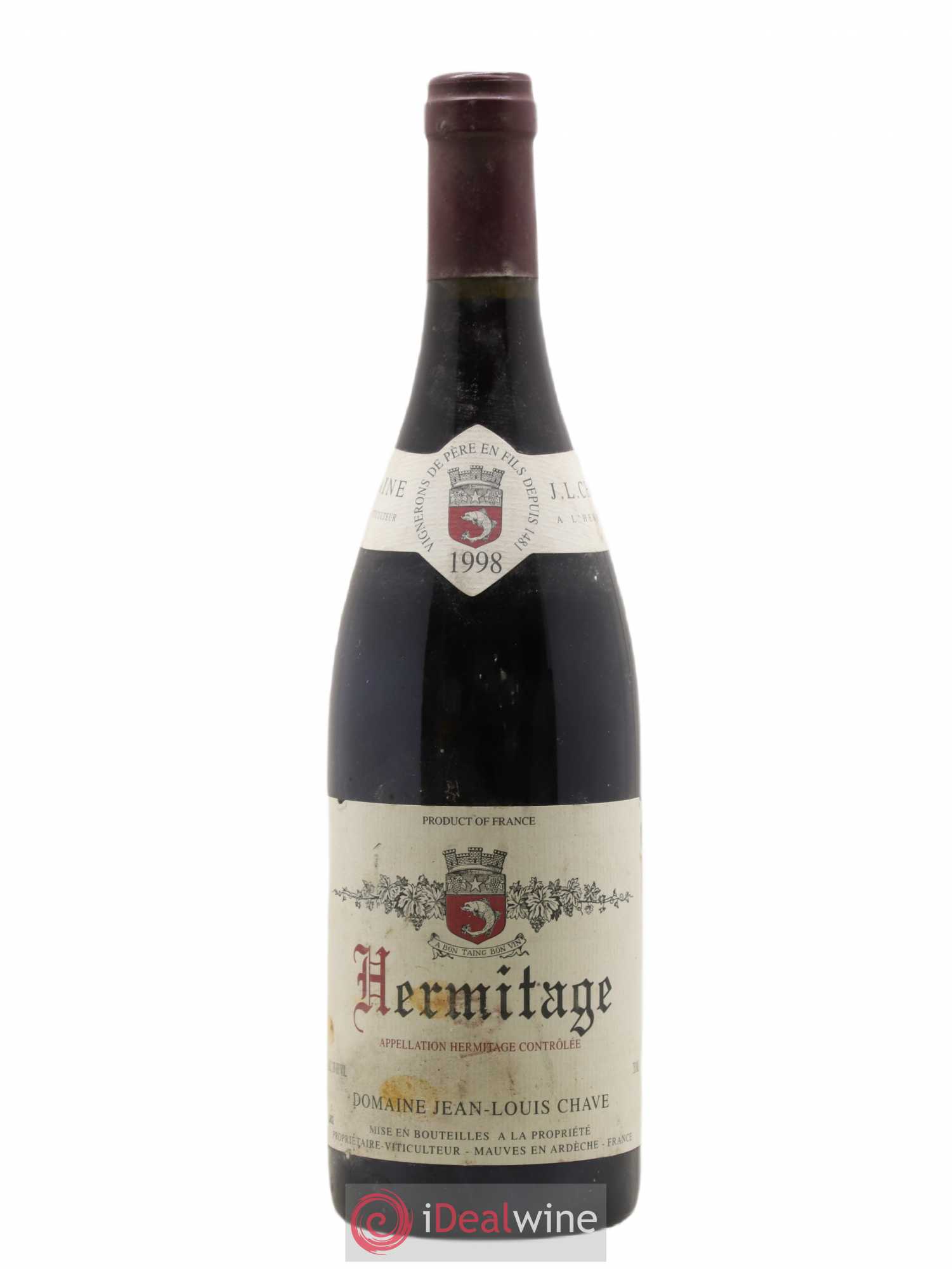Hermitage Jean-Louis Chave 1998 - Lot de 1 bouteille - 0
