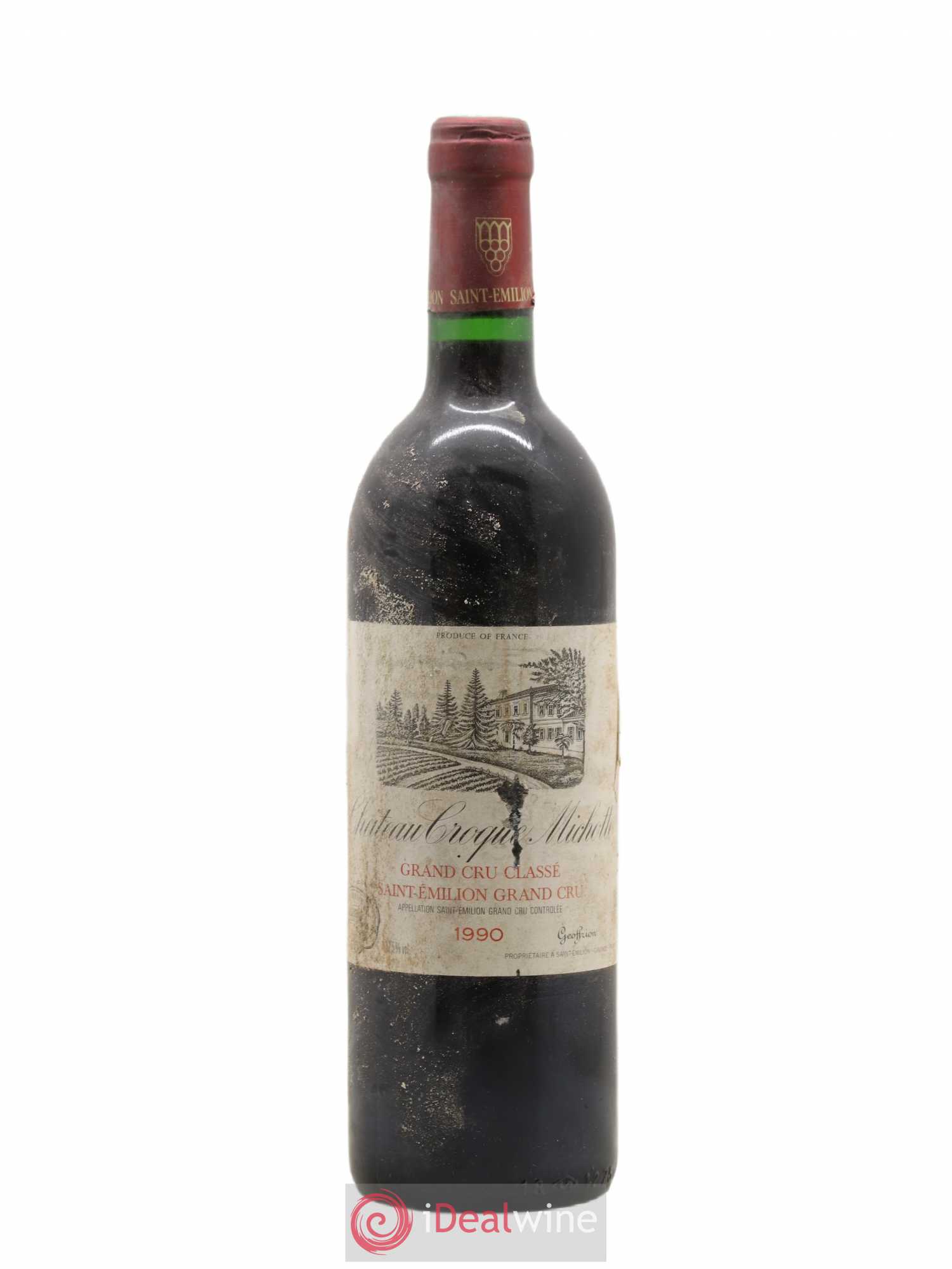 Château Croque Michotte 1990 - Lot de 1 bouteille - 0