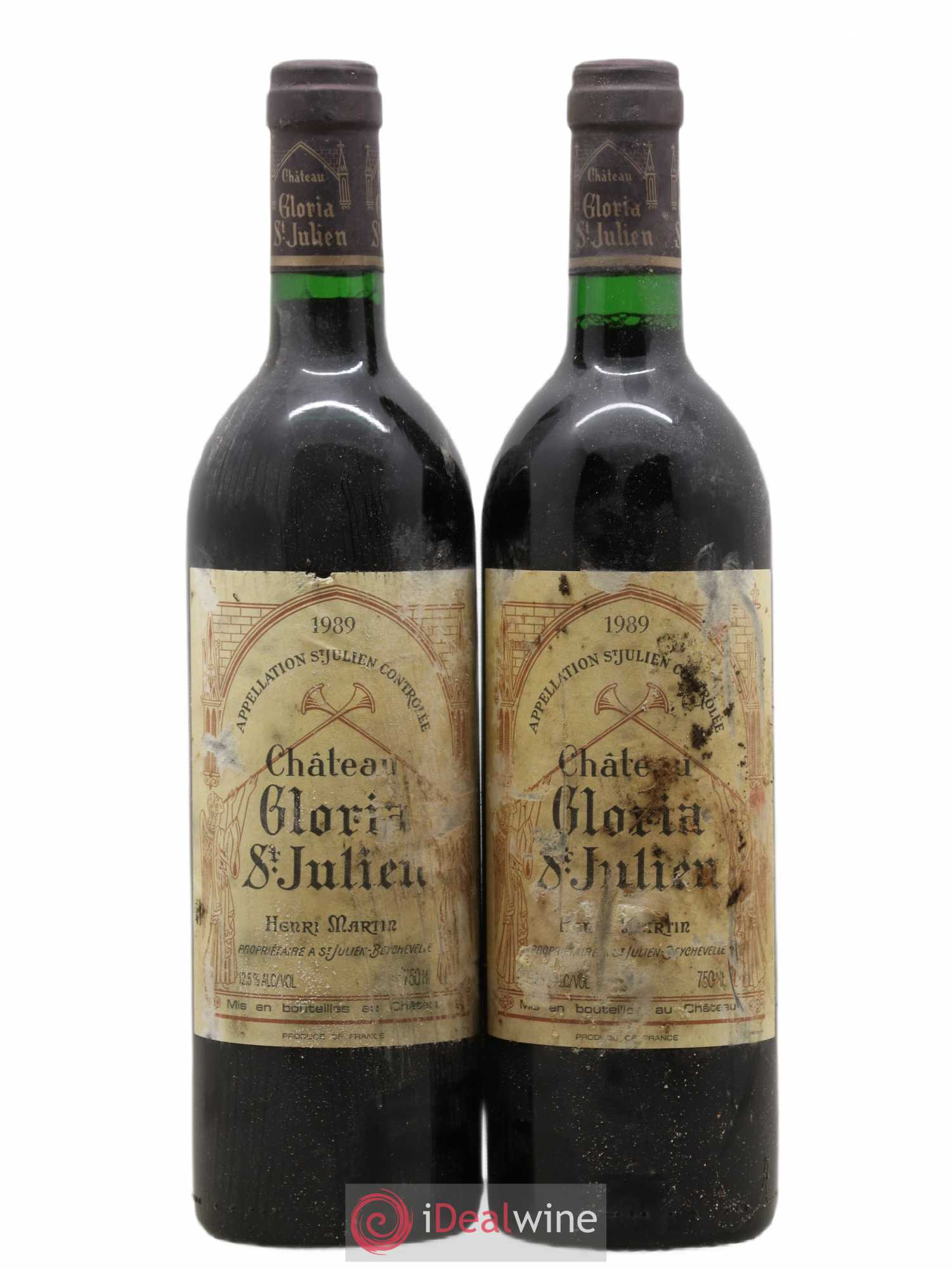 Château Gloria 1989 - Lot de 2 bouteilles - 0