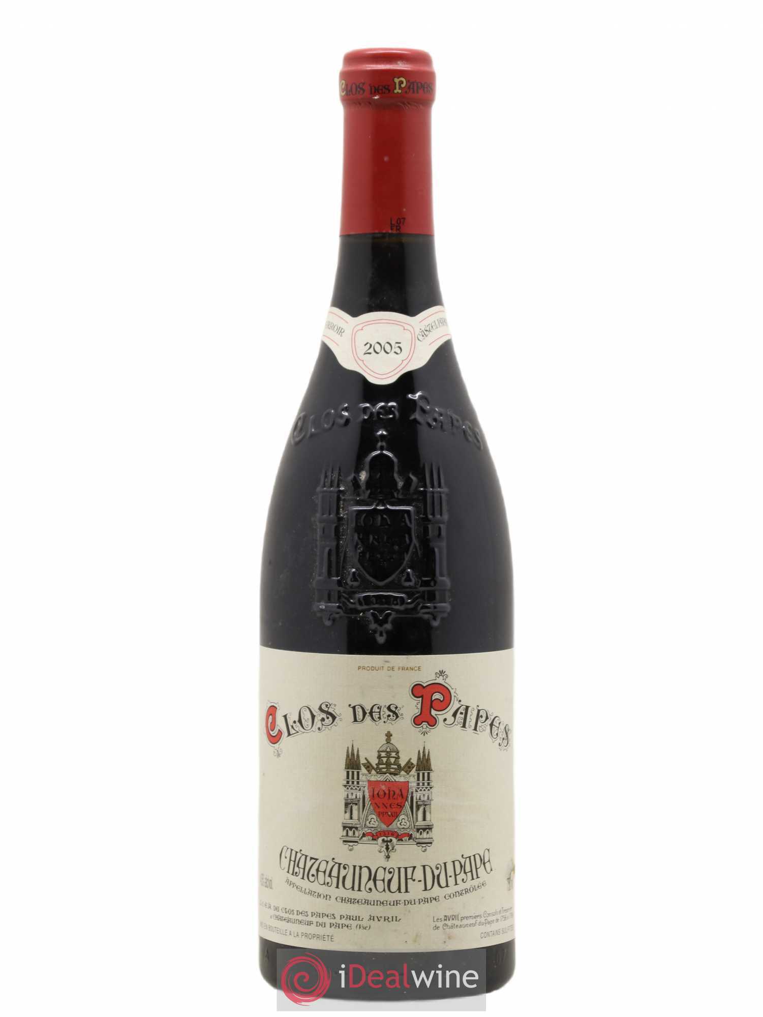 Châteauneuf-du-Pape Clos des Papes - Paul Avril 2005 - Lot de 1 bouteille - 0