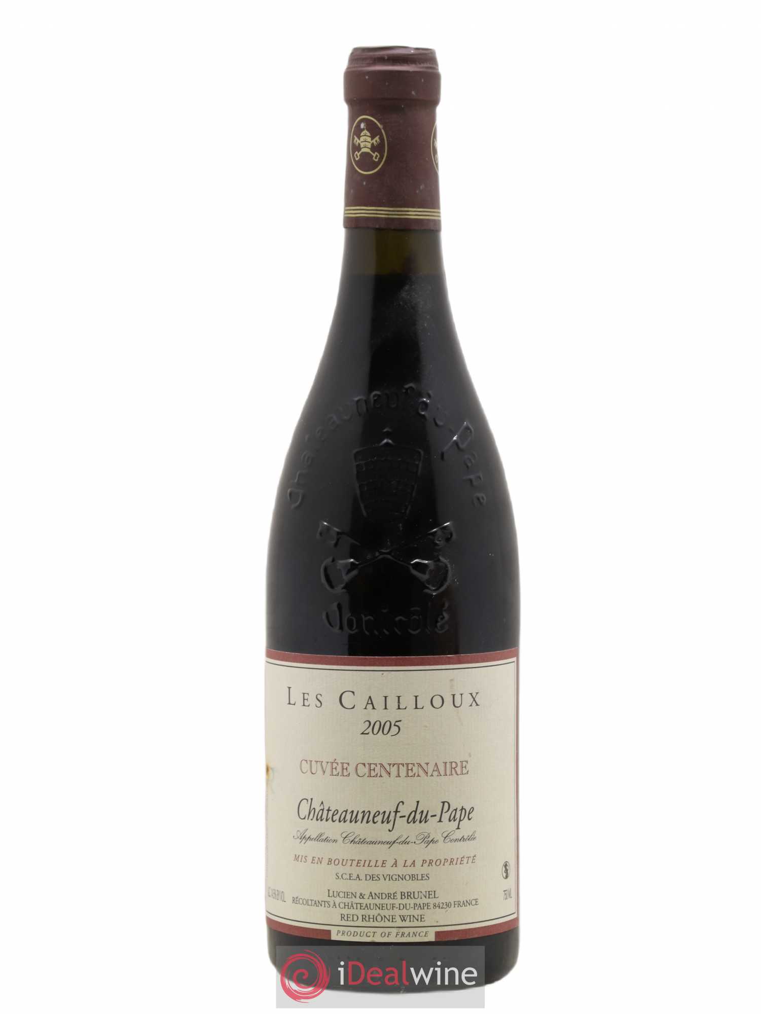 Châteauneuf-du-Pape Les Cailloux Cuvée Centenaire André Brunel 2005 - Lot de 1 bouteille - 0