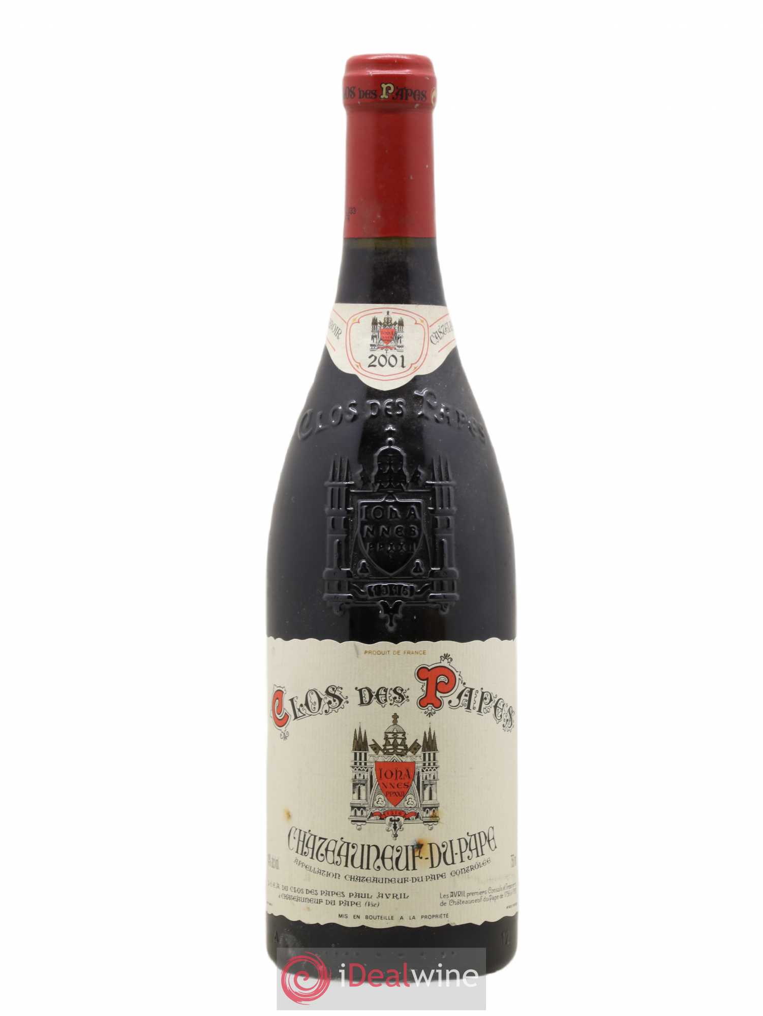 Châteauneuf-du-Pape Clos des Papes - Paul Avril 2001 - Lot de 1 bouteille - 0