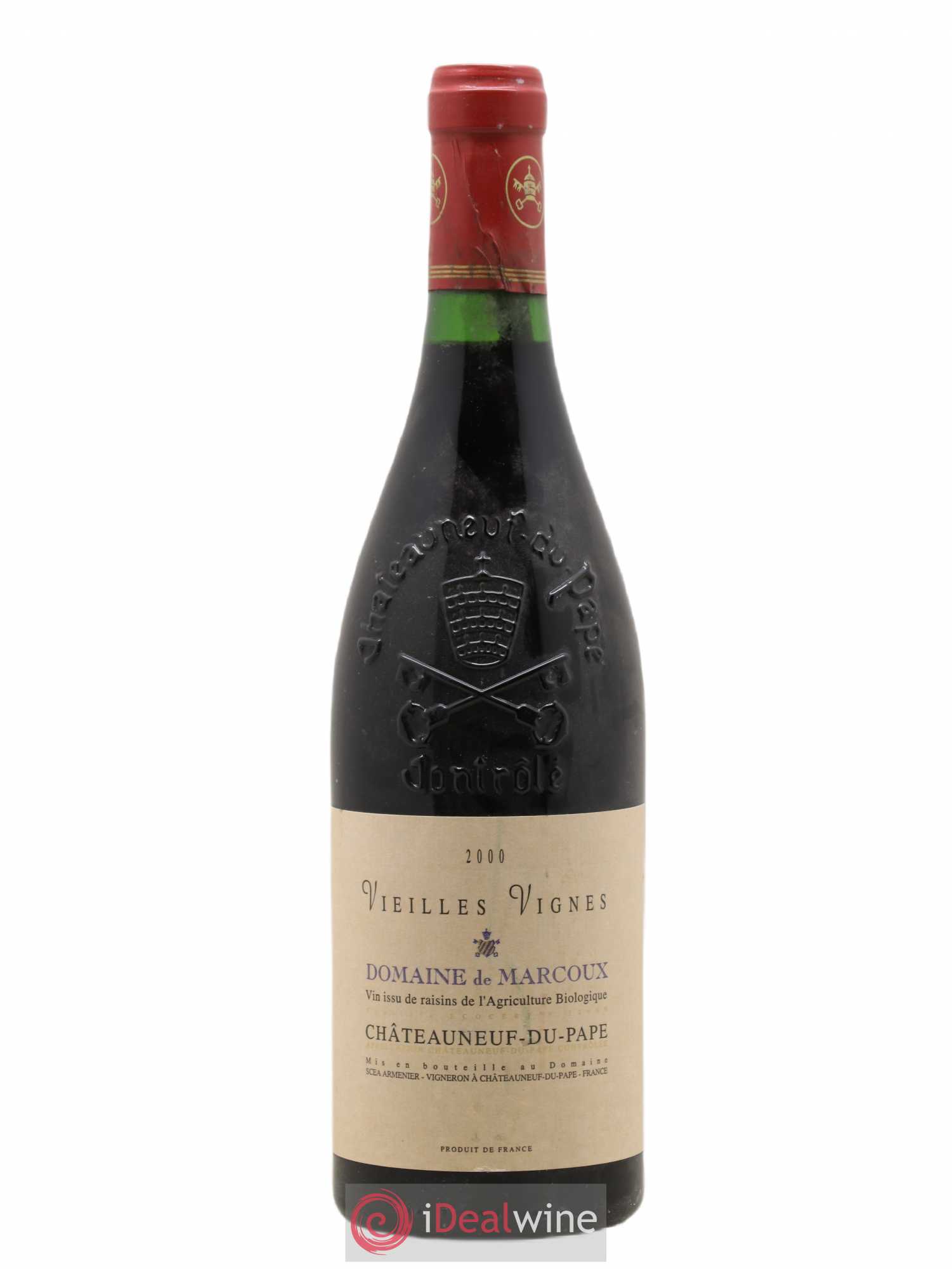 Châteauneuf-du-Pape Vieilles Vignes Marcoux (Domaine de) 2000 - Lot de 1 bouteille - 0