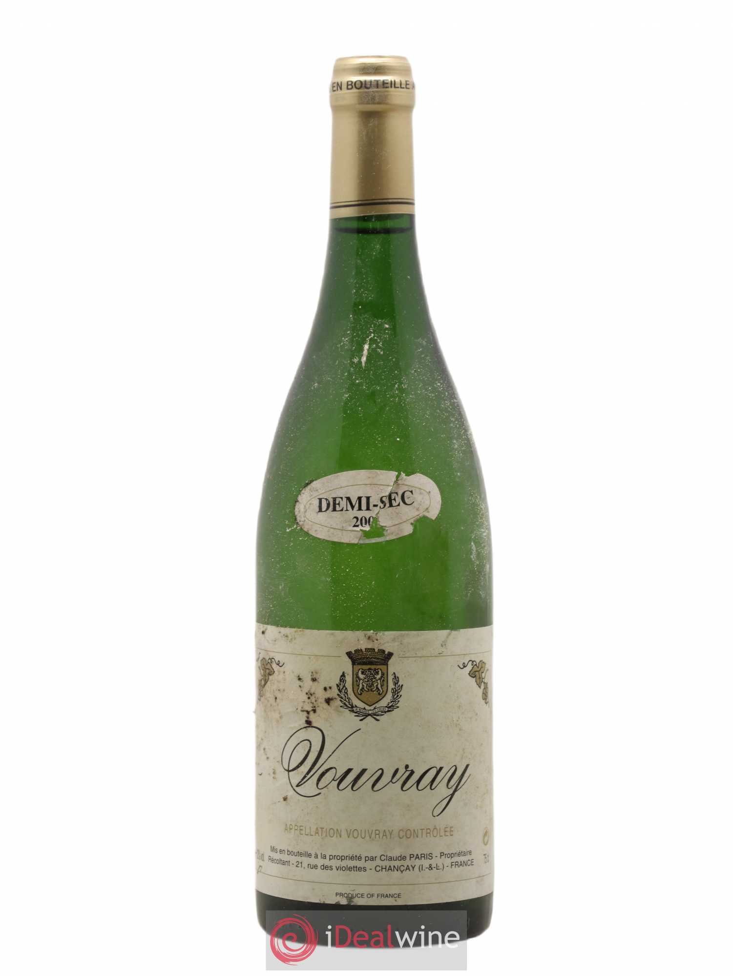 Vouvray C. Paris (sans prix de réserve) - Posten von 1 Flasche - 0