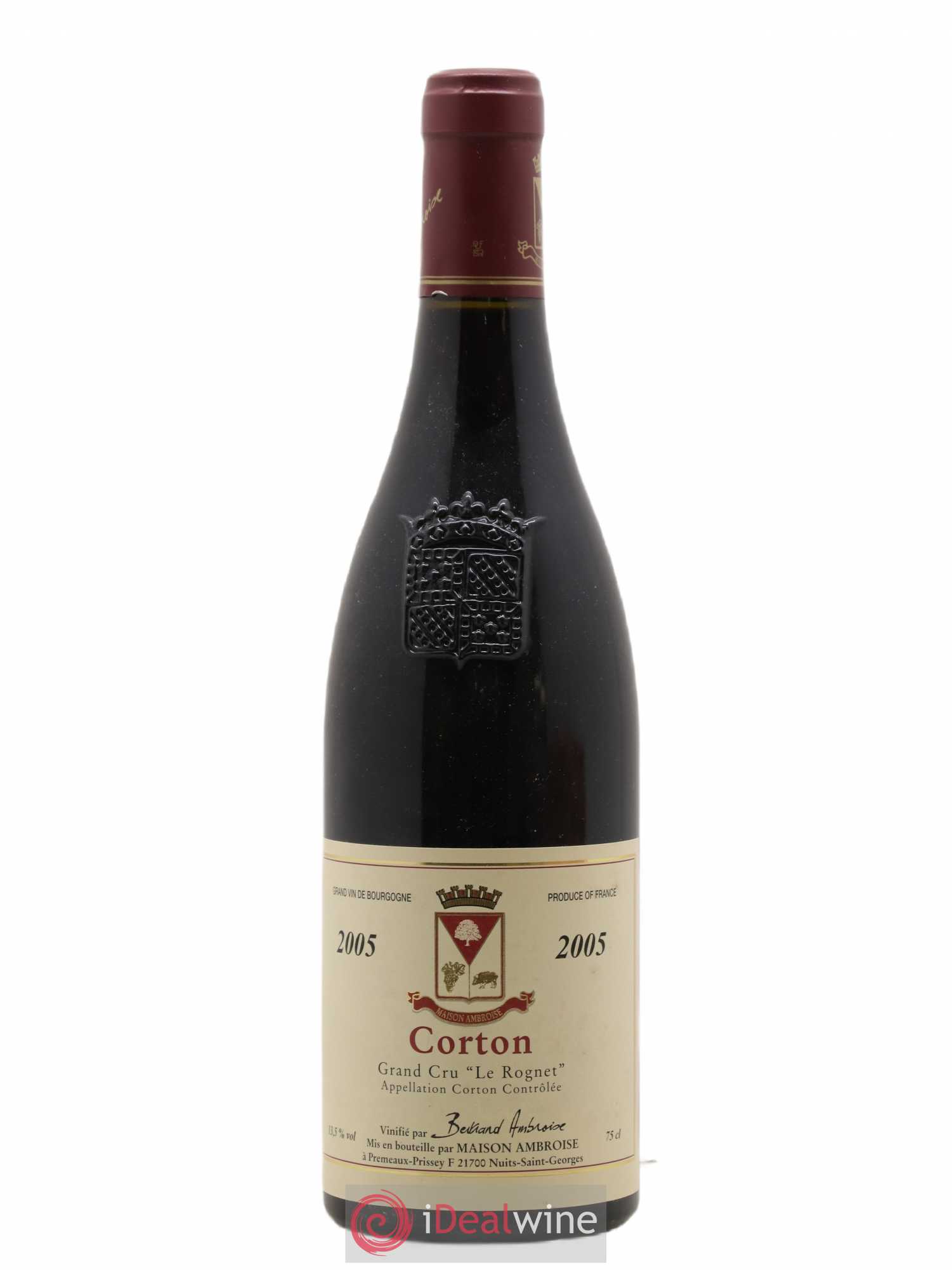 Corton Grand Cru Le Rognet Ambroise 2005 - Lot de 1 bouteille - 0