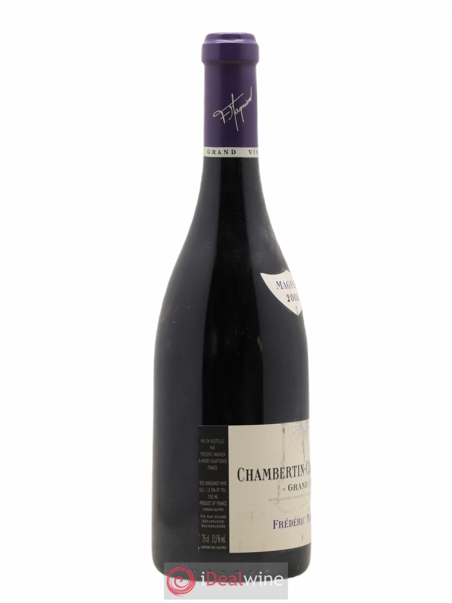 Chambertin Clos de Bèze Grand Cru Frédéric Magnien 2005 - Lot de 1 bouteille - 1