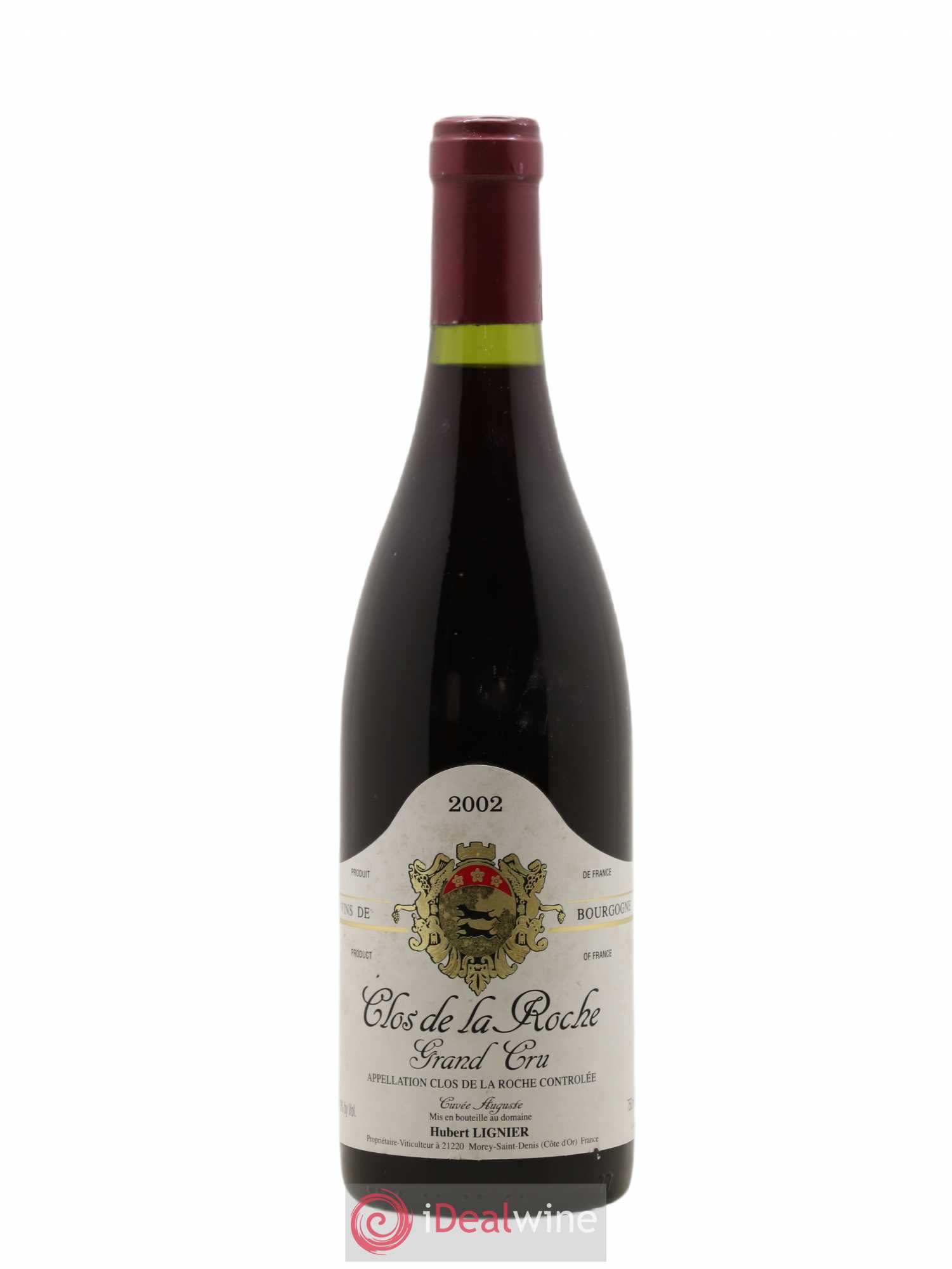 Clos de la Roche Grand Cru Cuvée Auguste Hubert Lignier 2002 - Posten von 1 Flasche - 0